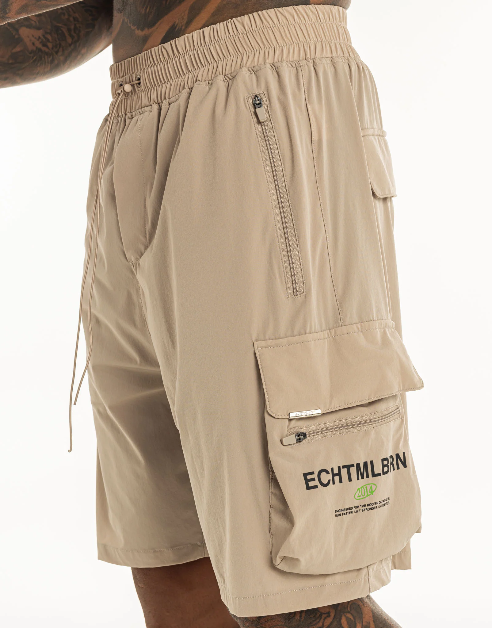 MLBRN Spear Shorts - Taupe Grey - Image 9