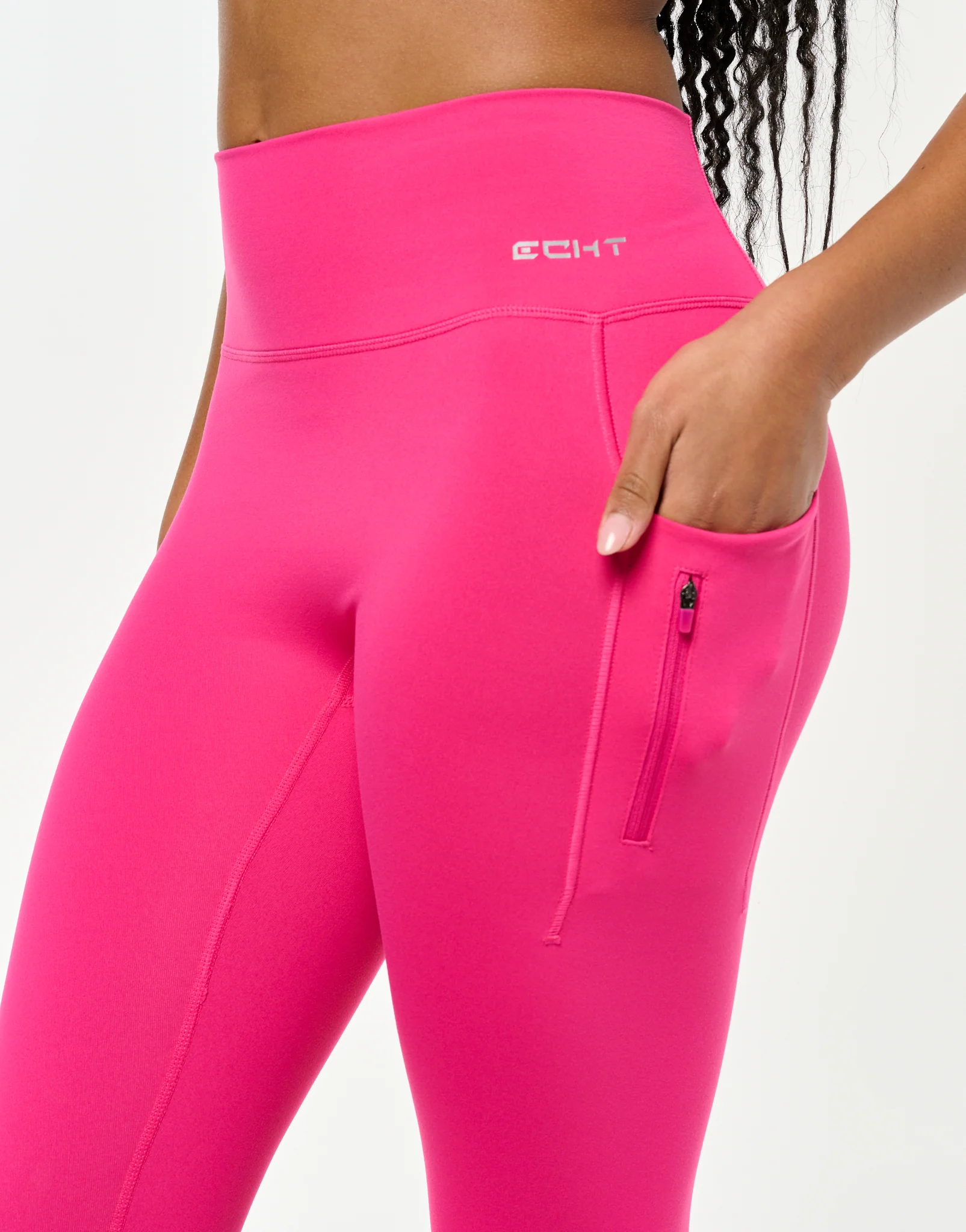 On-The-Go Utility Pocket Leggings - Pink - Image 3