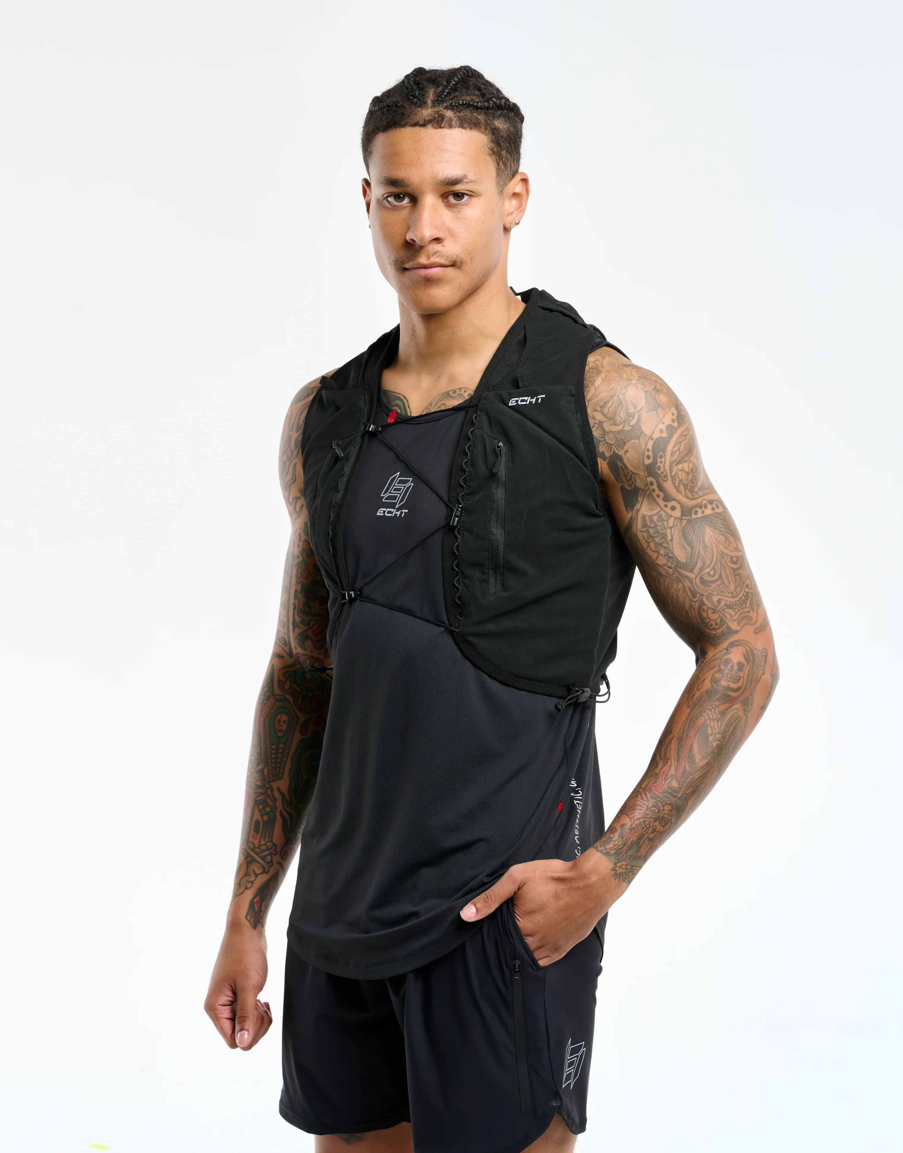 Performance Hydration Vest - Black (Unisex) - Image 8