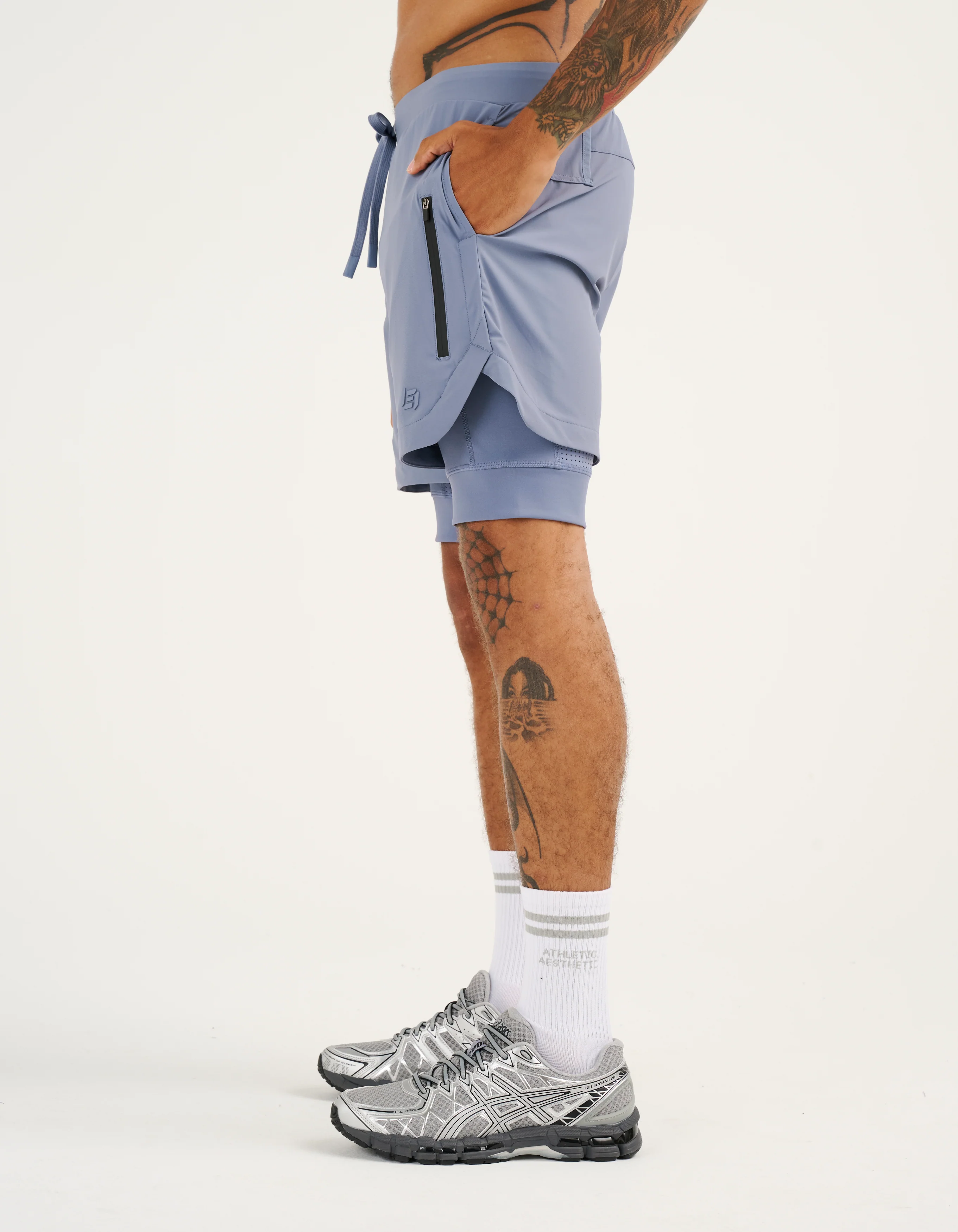 Performance Shorts - Dusty Blue - Image 17