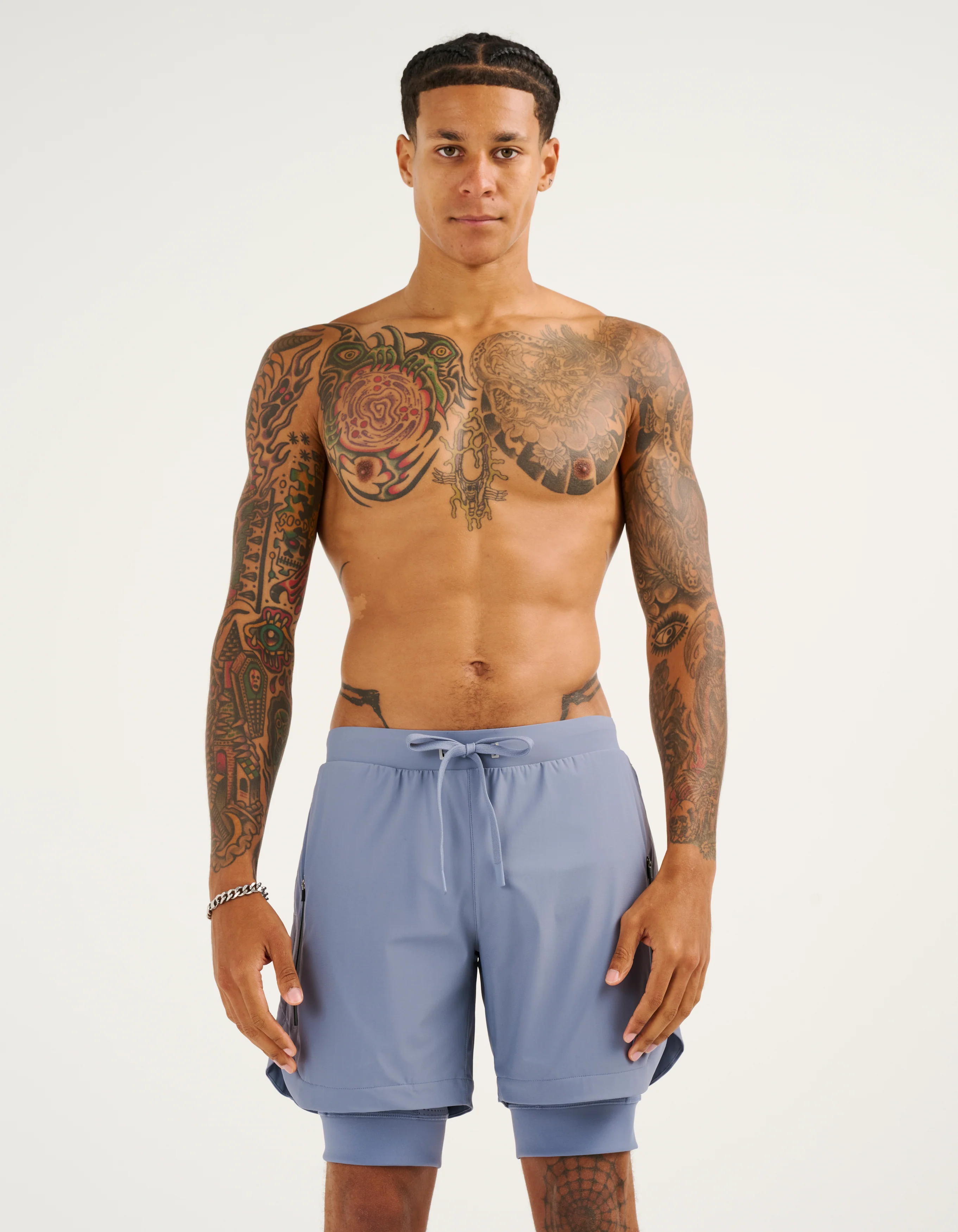 Performance Shorts - Dusty Blue - Image 8