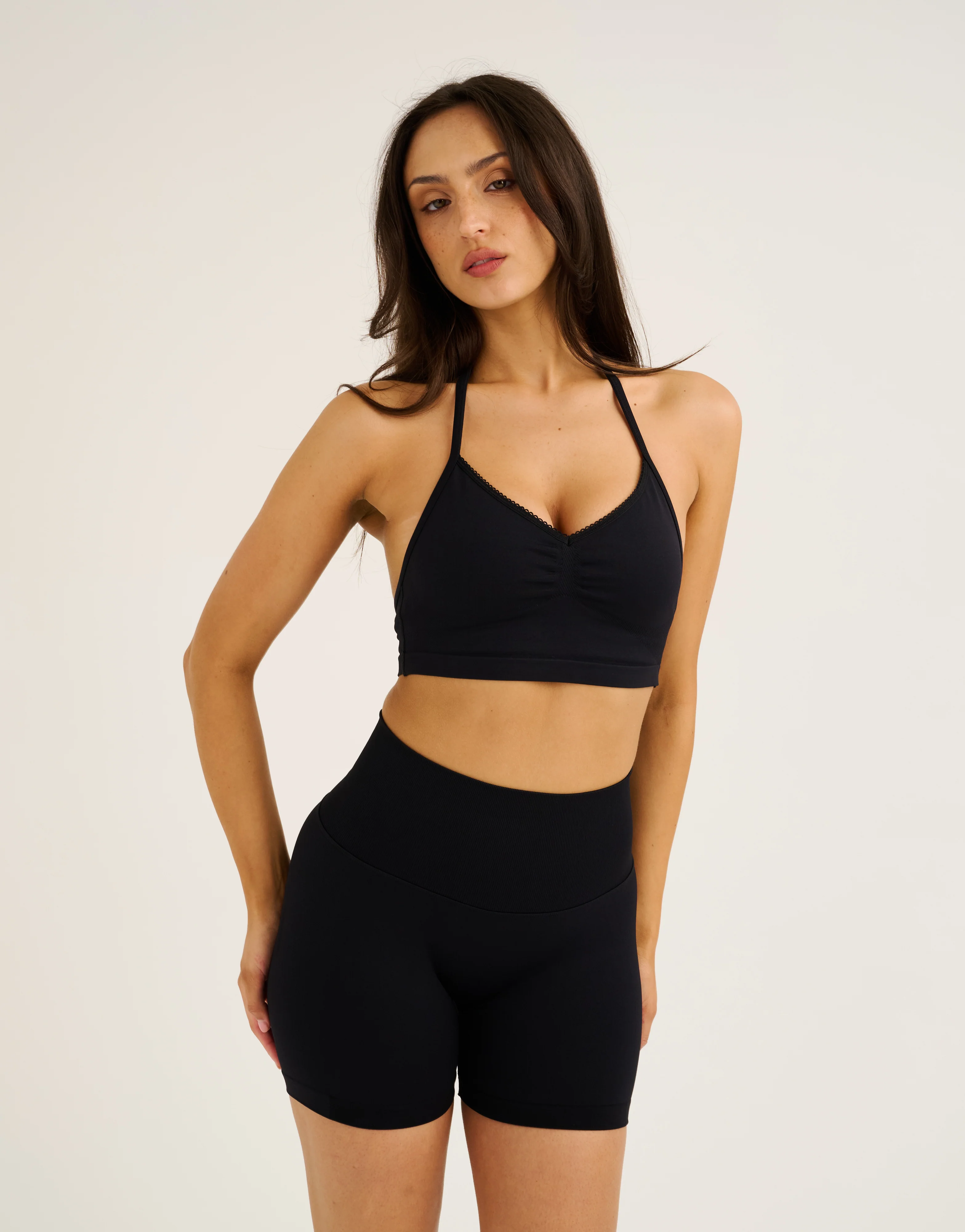 Pulse Halter Sports Bra - Black - Image 3