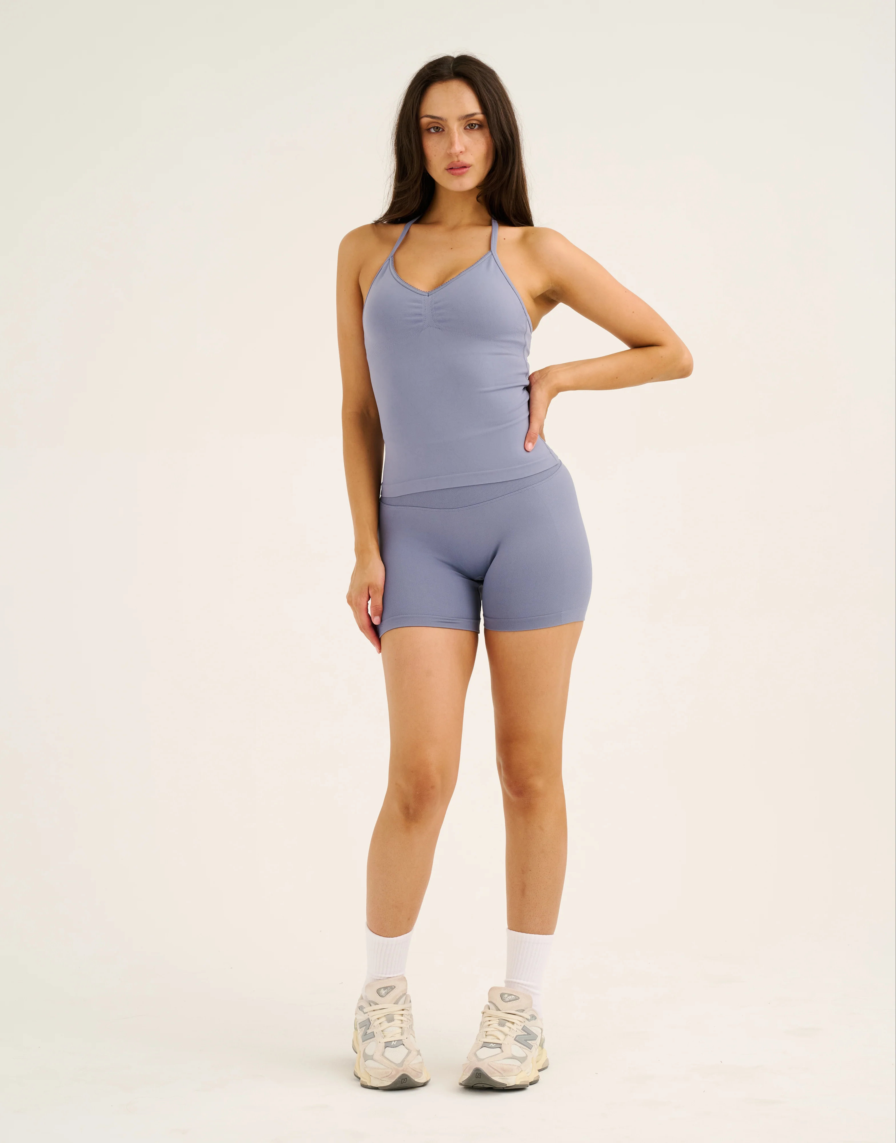 Pulse Halter Tank - Washed Blue - Image 9