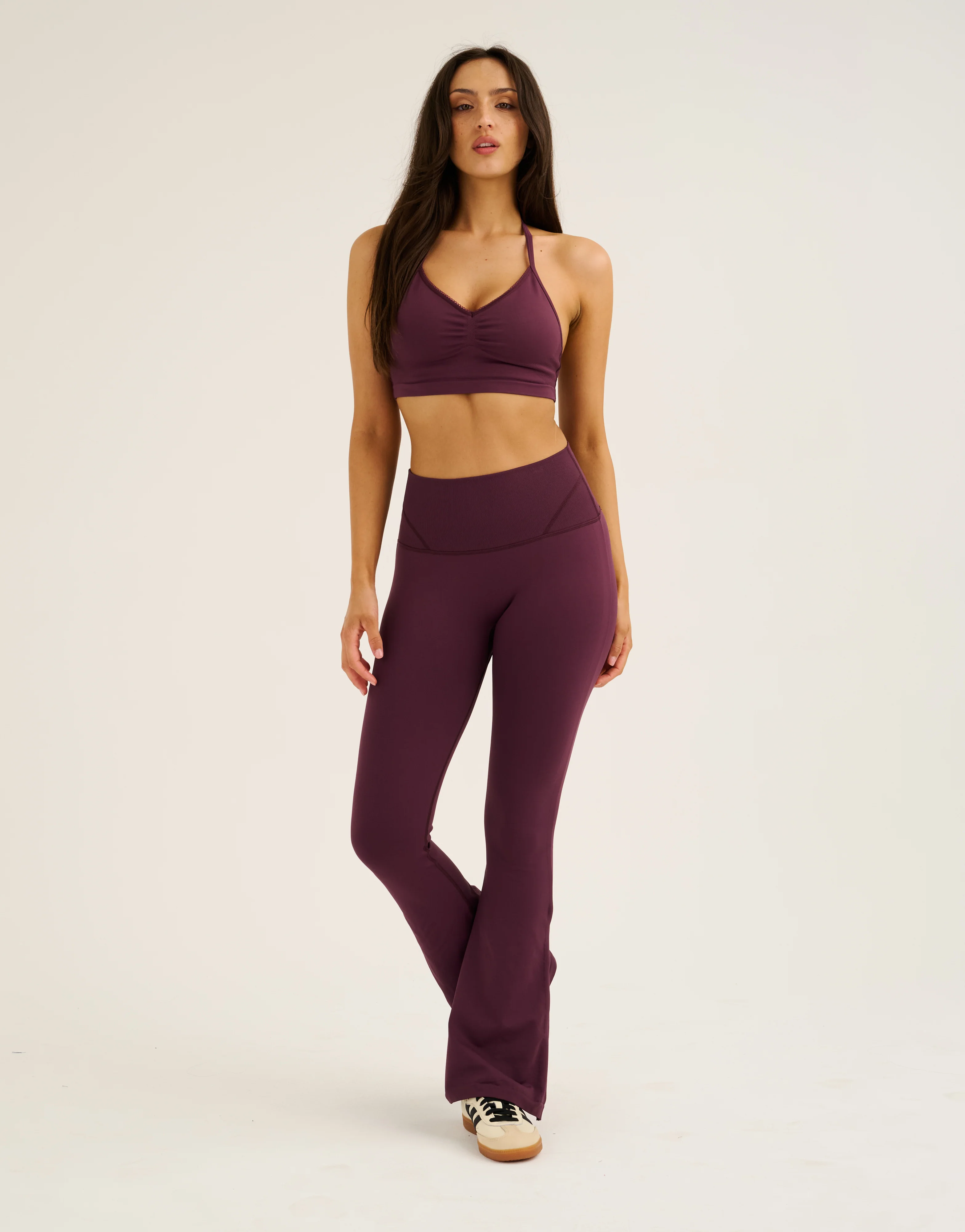 Pulse Invisible Scrunch Flare Leggings - Blackberry - Image 8