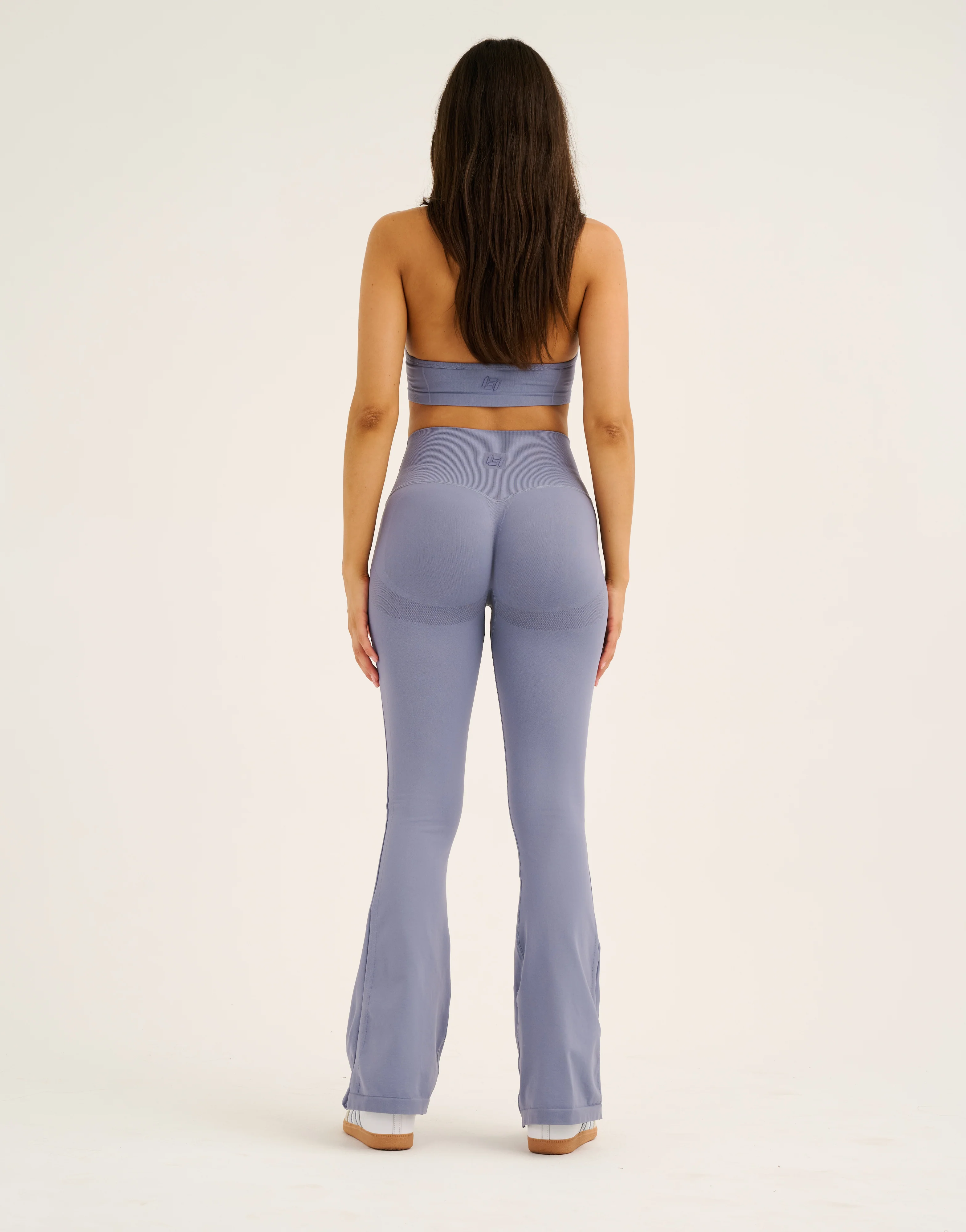 Pulse Invisible Scrunch Flare Leggings - Washed Blue - Image 7
