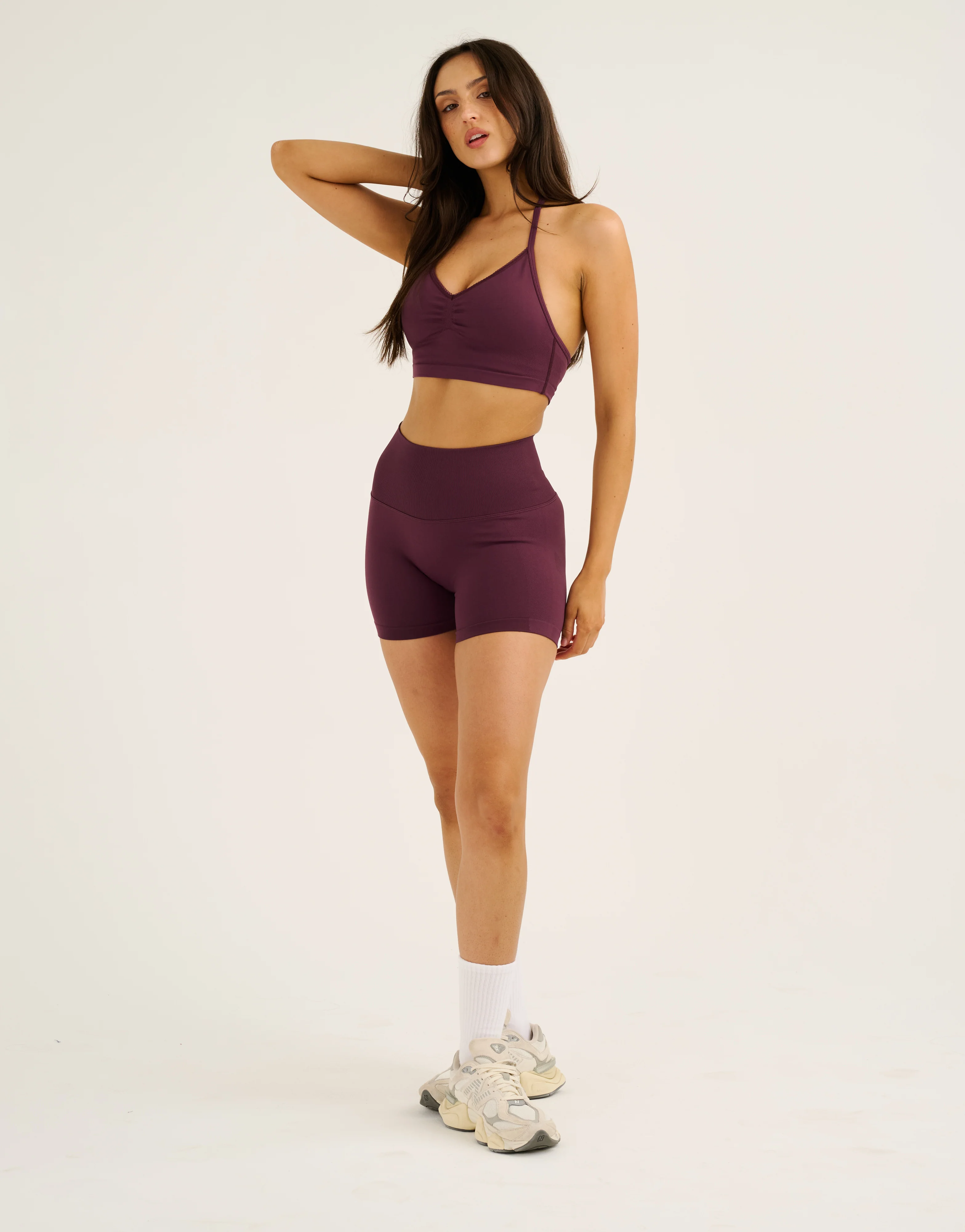 Pulse Invisible Scrunch Shorts - Blackberry - Image 5