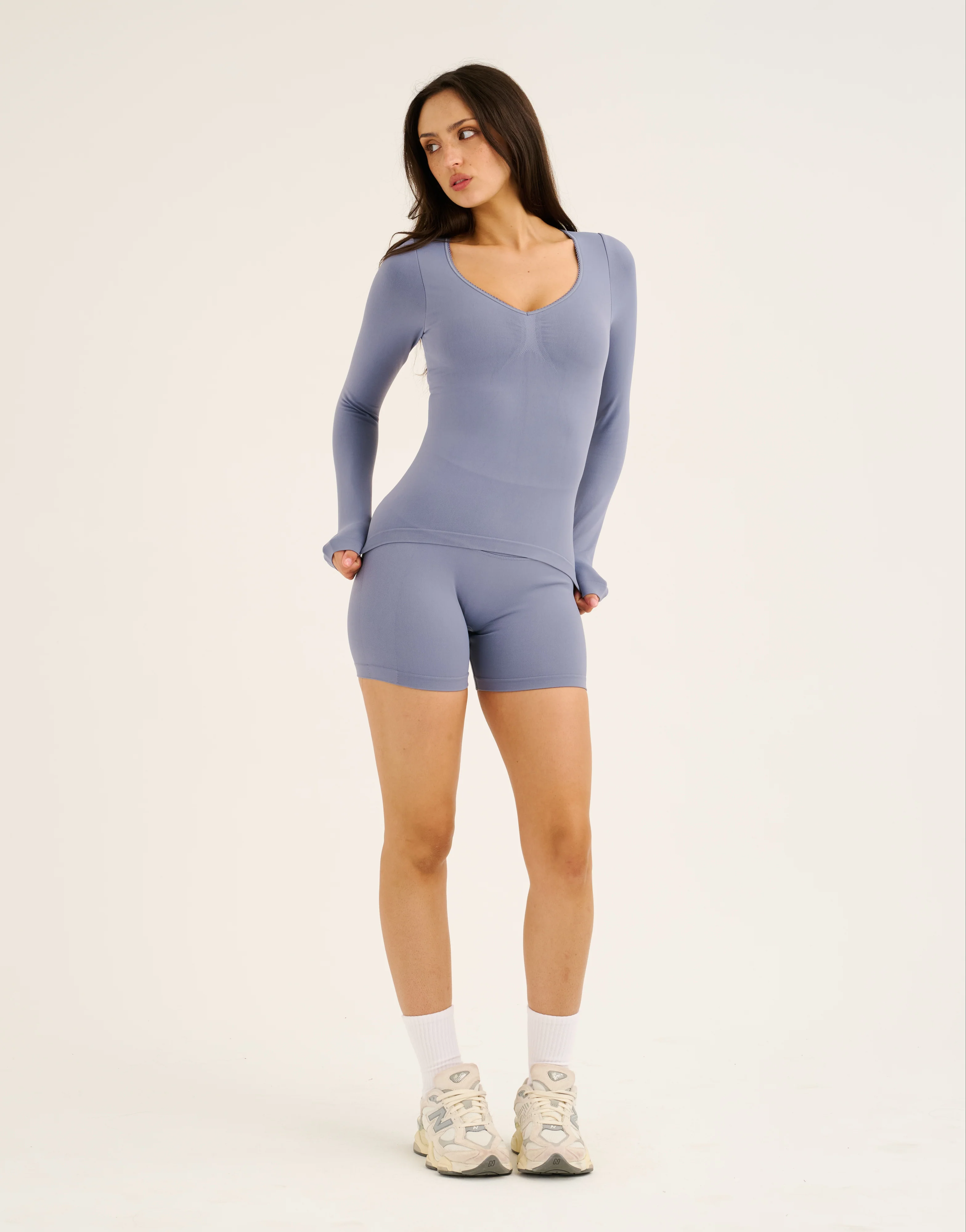 Pulse Long Sleeve - Washed Blue - Image 4
