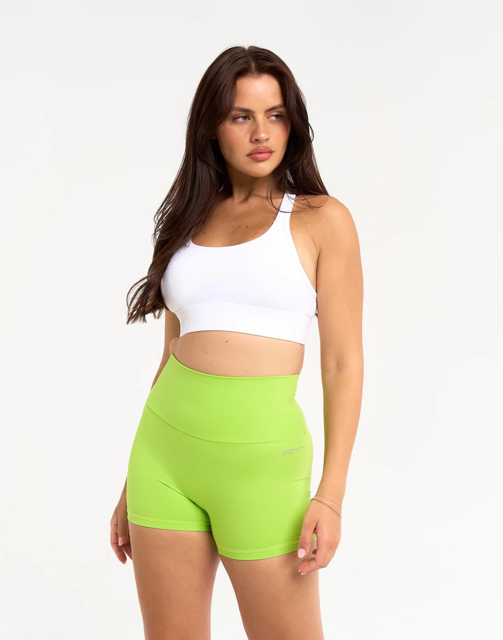 Range Bike Shorts 4" - Lime Green - Image 5