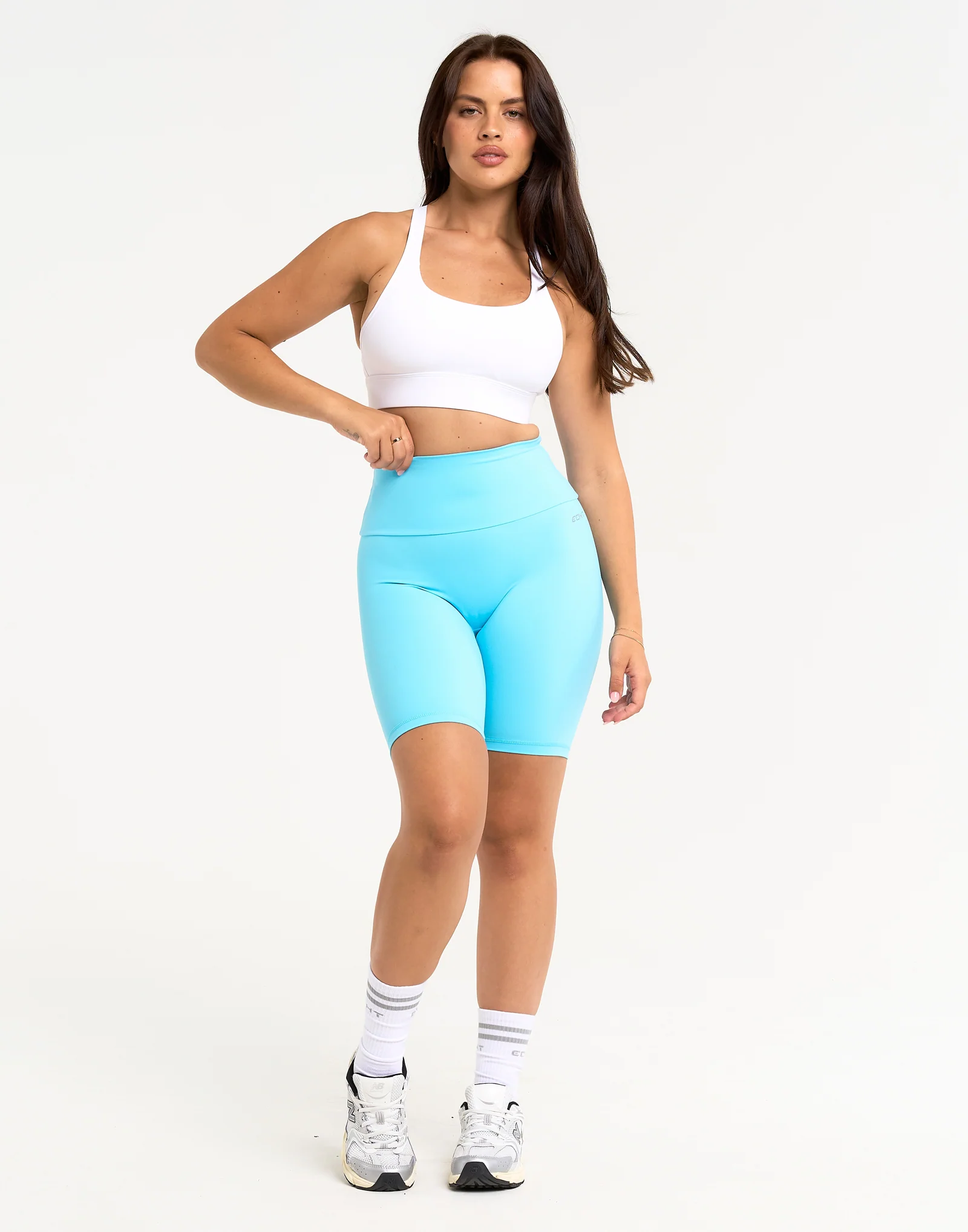 Range Bike Shorts 8" - Baby Blue - Image 3