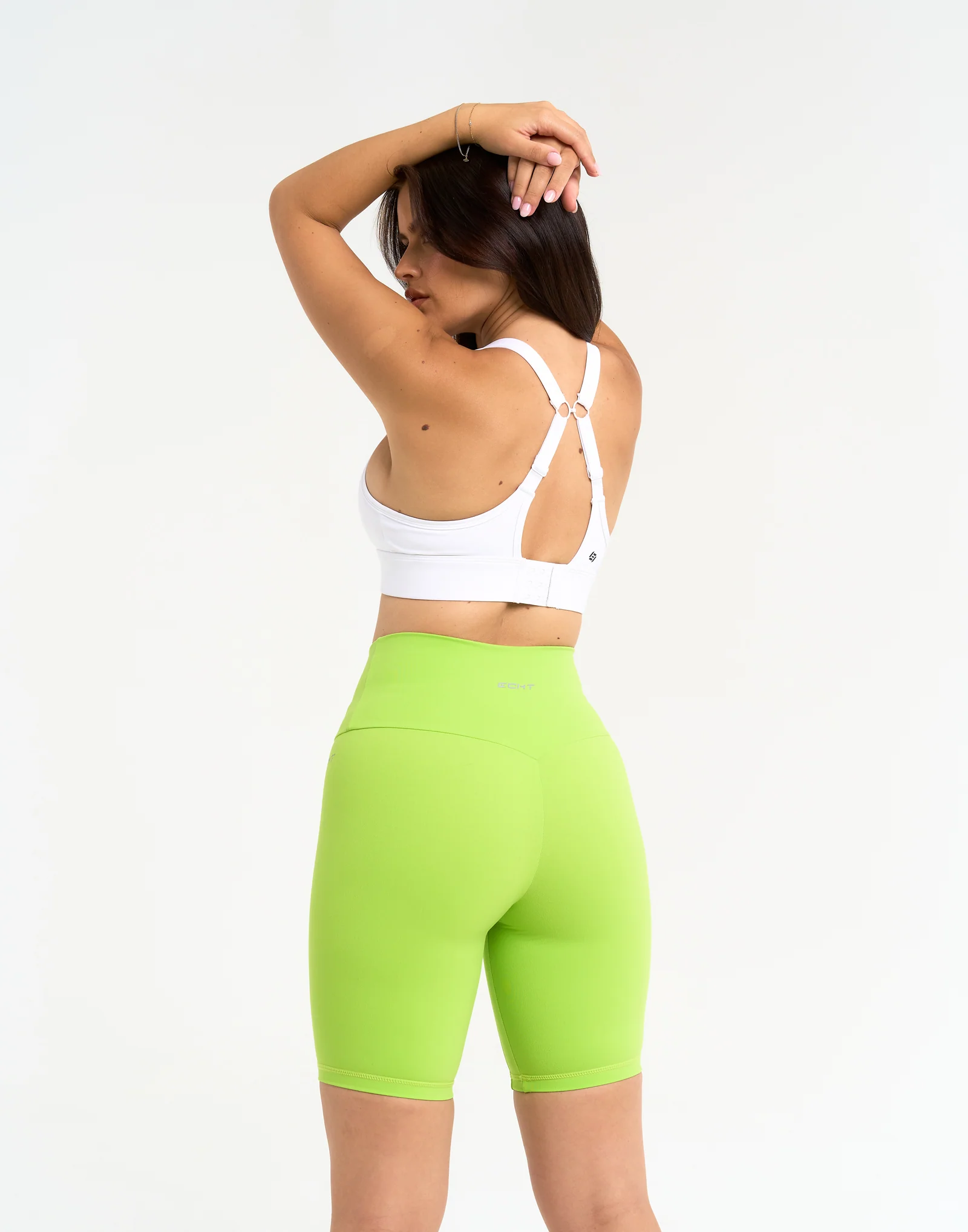 Range Bike Shorts 8" - Lime Green - Image 5