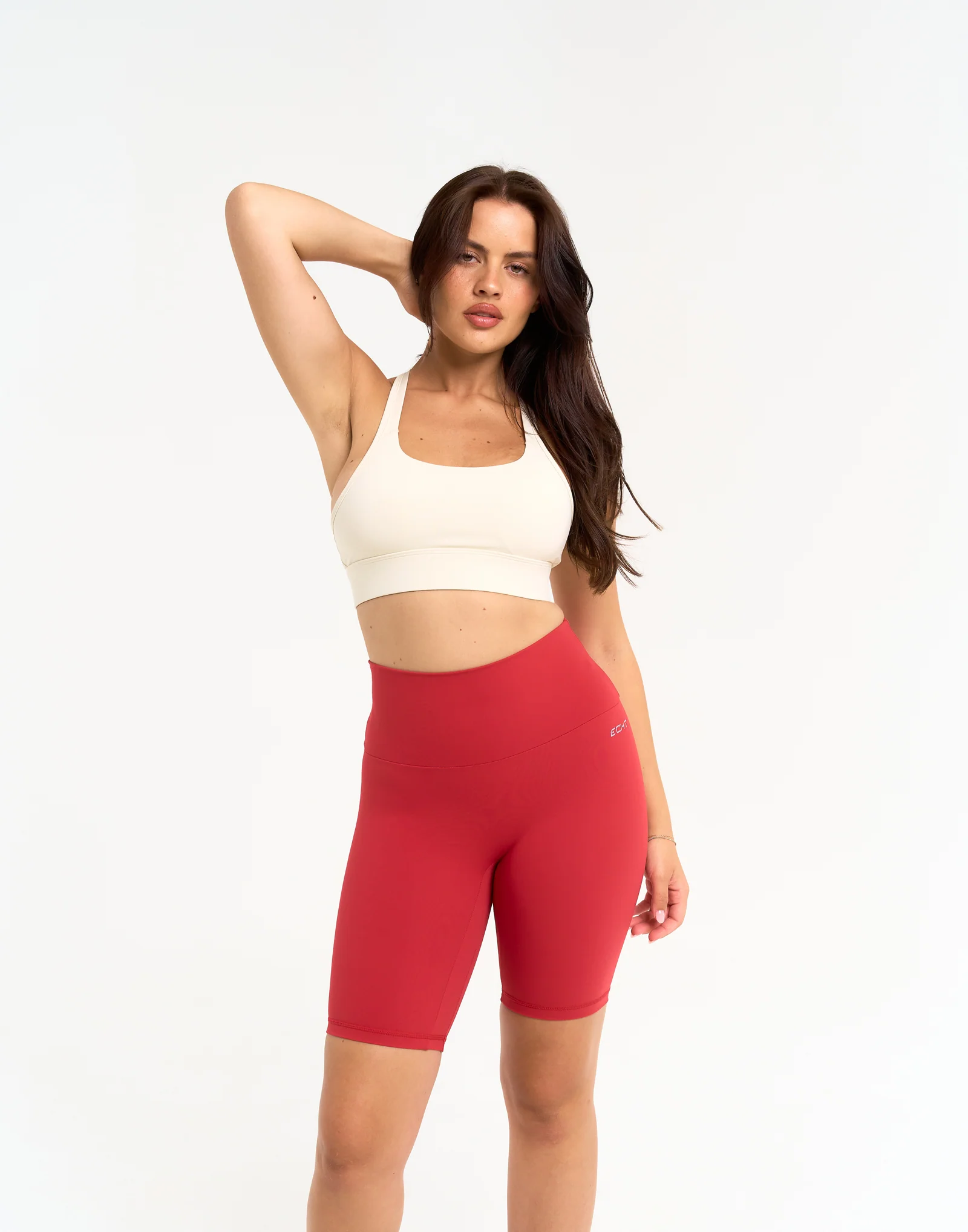 Range Bike Shorts 8" - Scarlet Red - Image 3