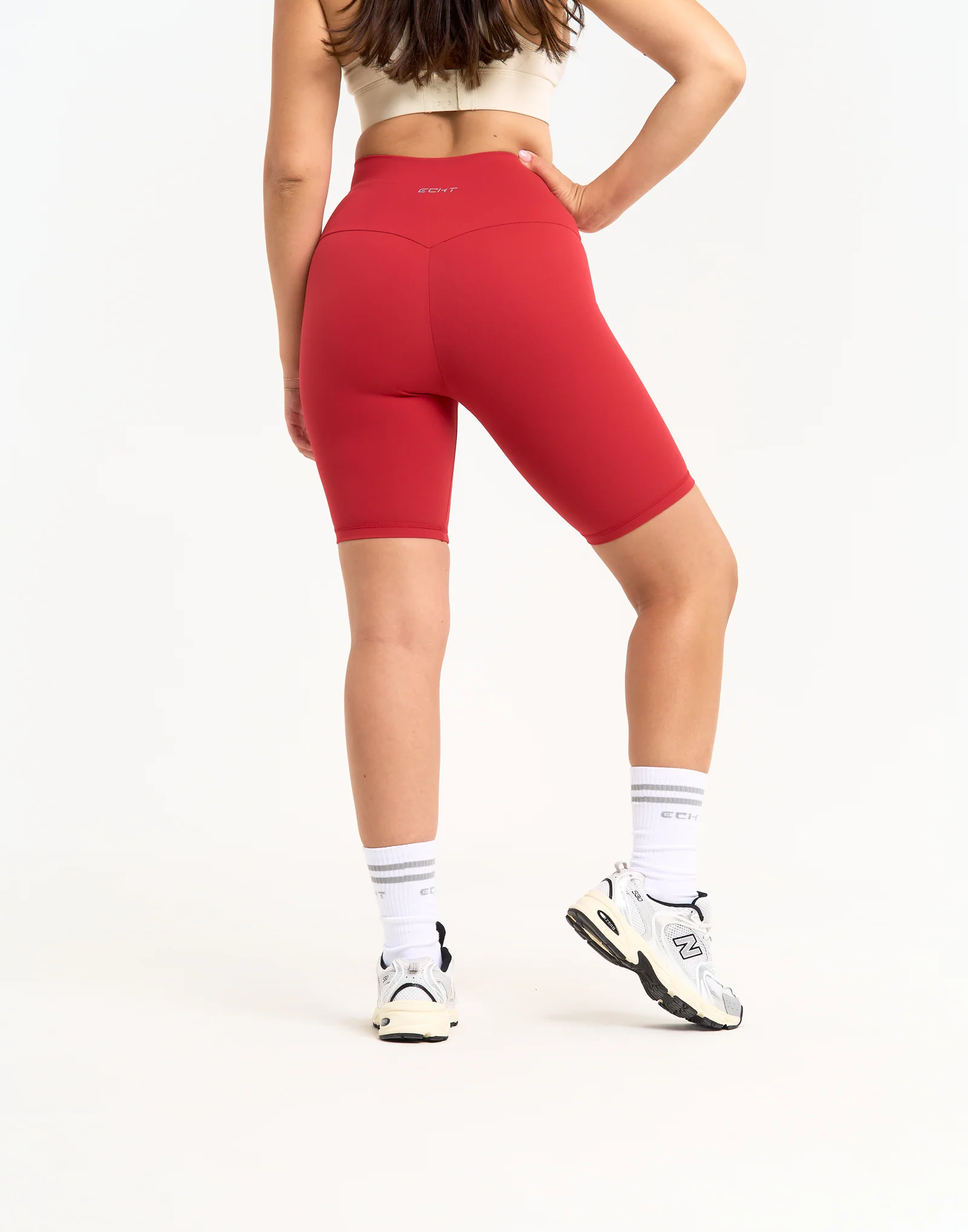 Range Bike Shorts 8" - Scarlet Red - Image 8