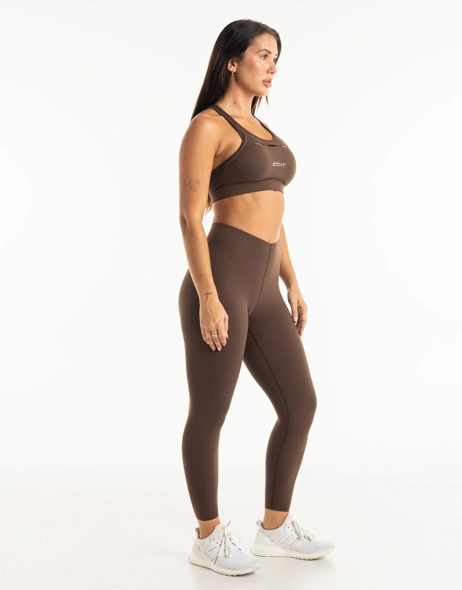 Range Sports Bra - Fudge Brown - Image 5