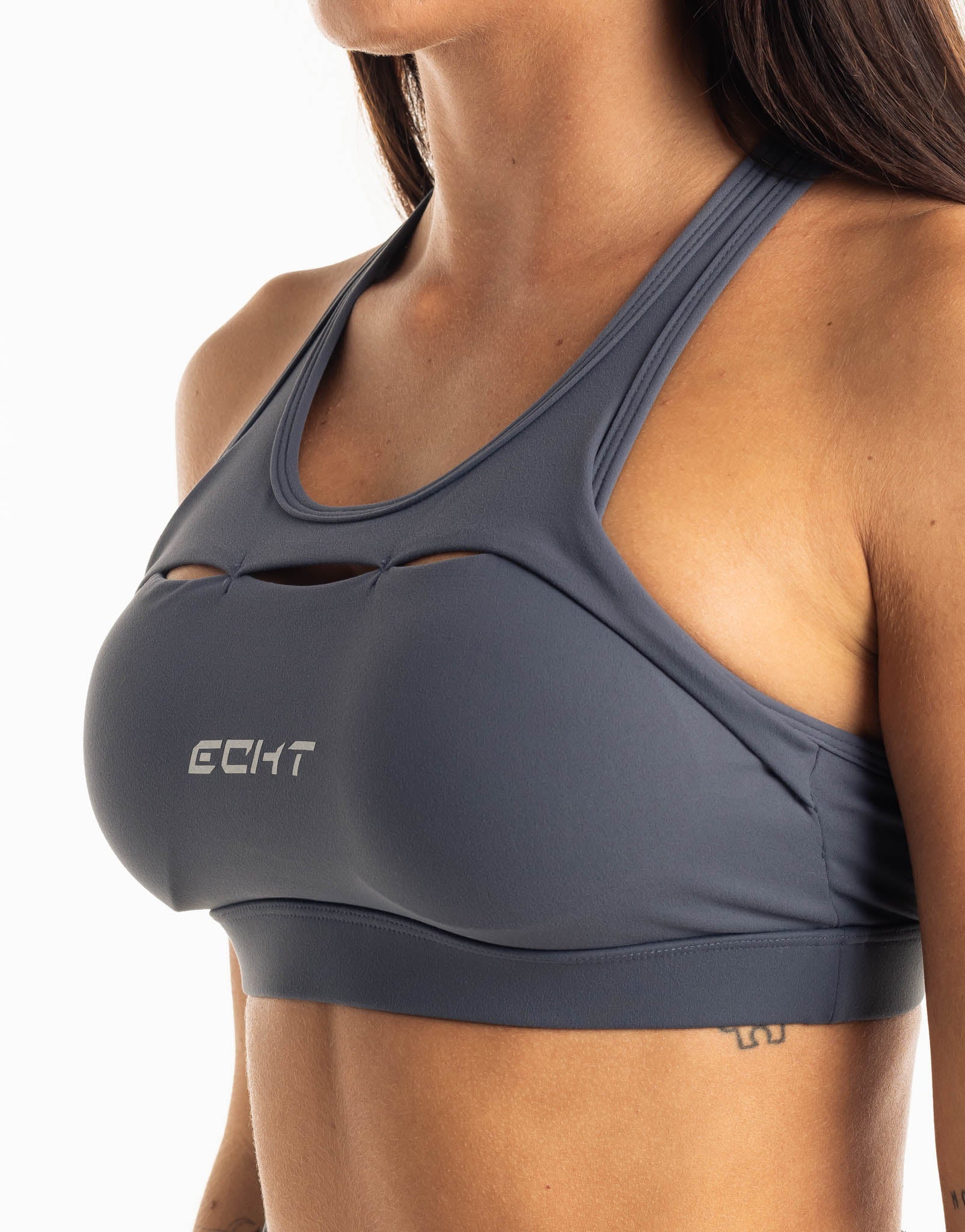 Range Sports Bra - Smoke Grey - Image 6