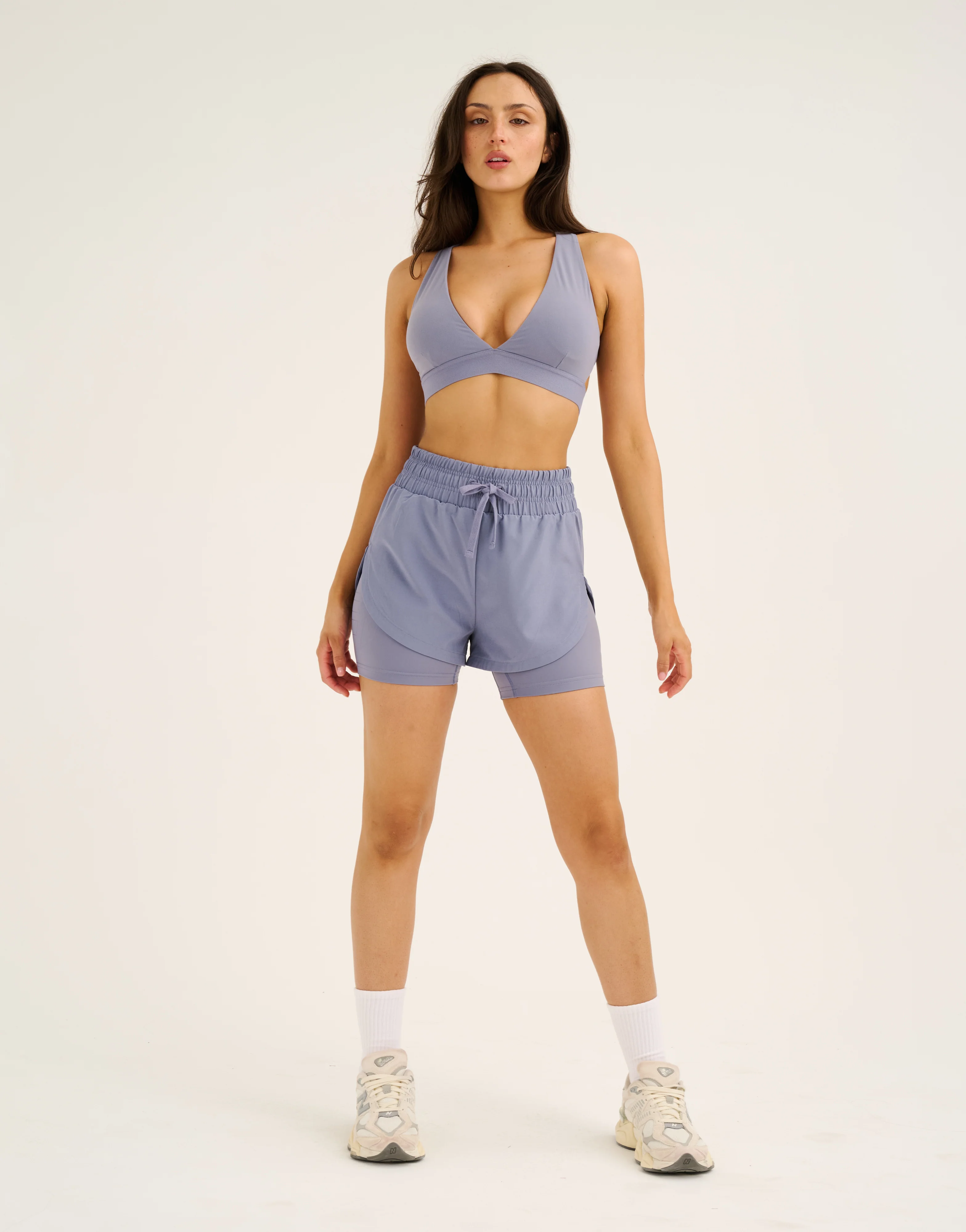 Relentless Sports Bra - Washed Blue - Image 4
