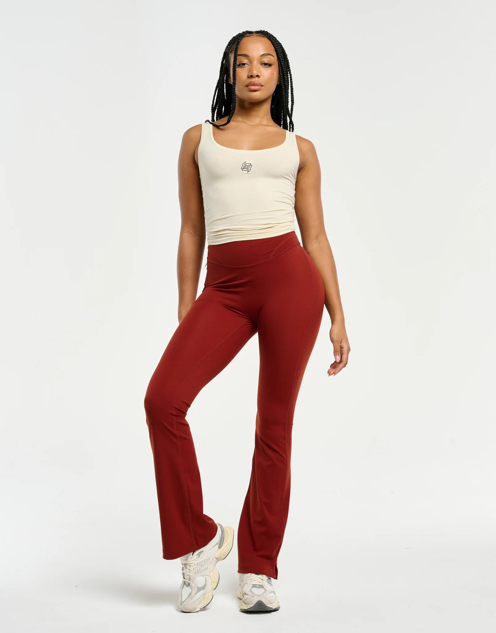 Ribbed Sculpt Tank - Taupe - Image 7