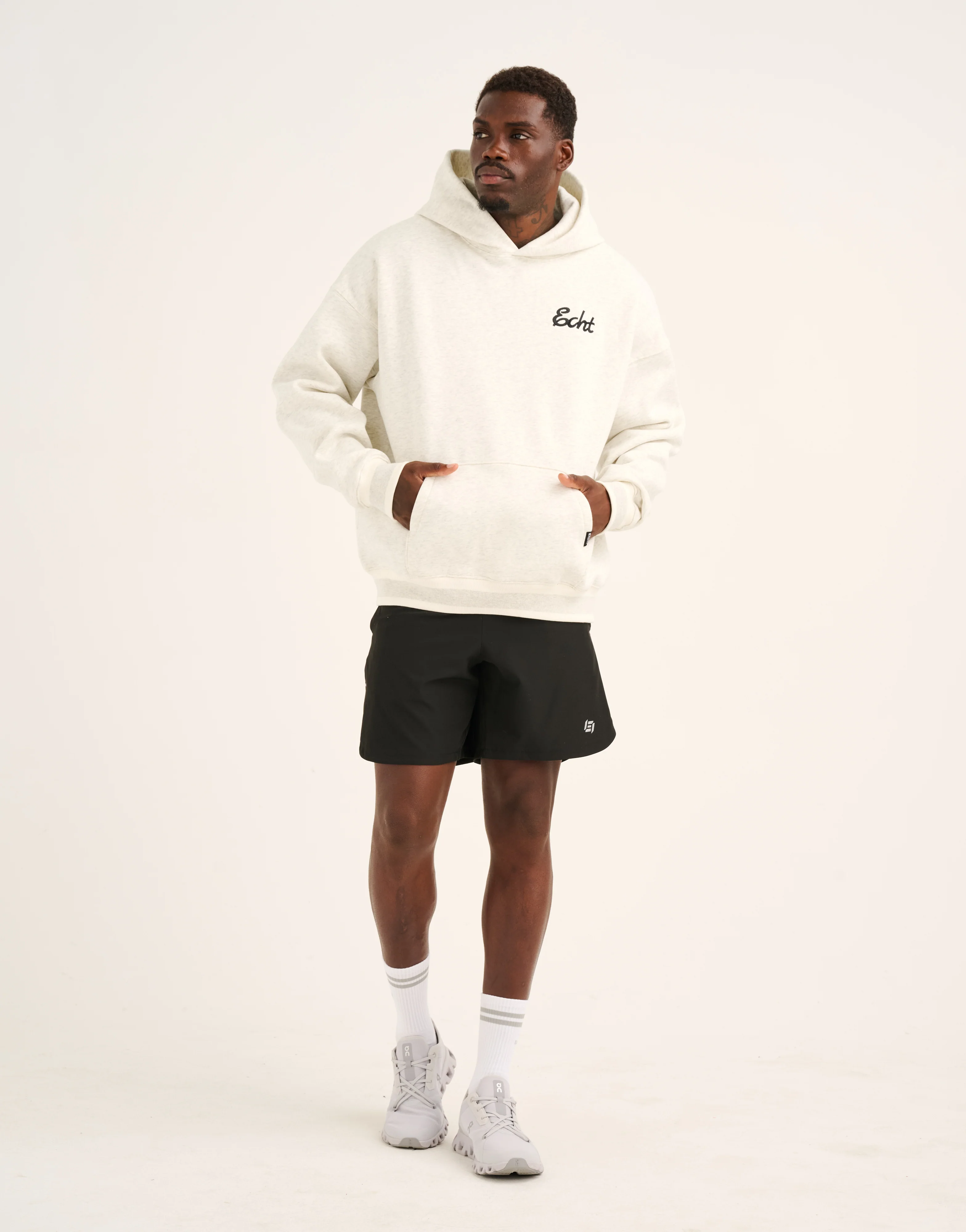 Script Hoodie - Heather Grey - Image 12