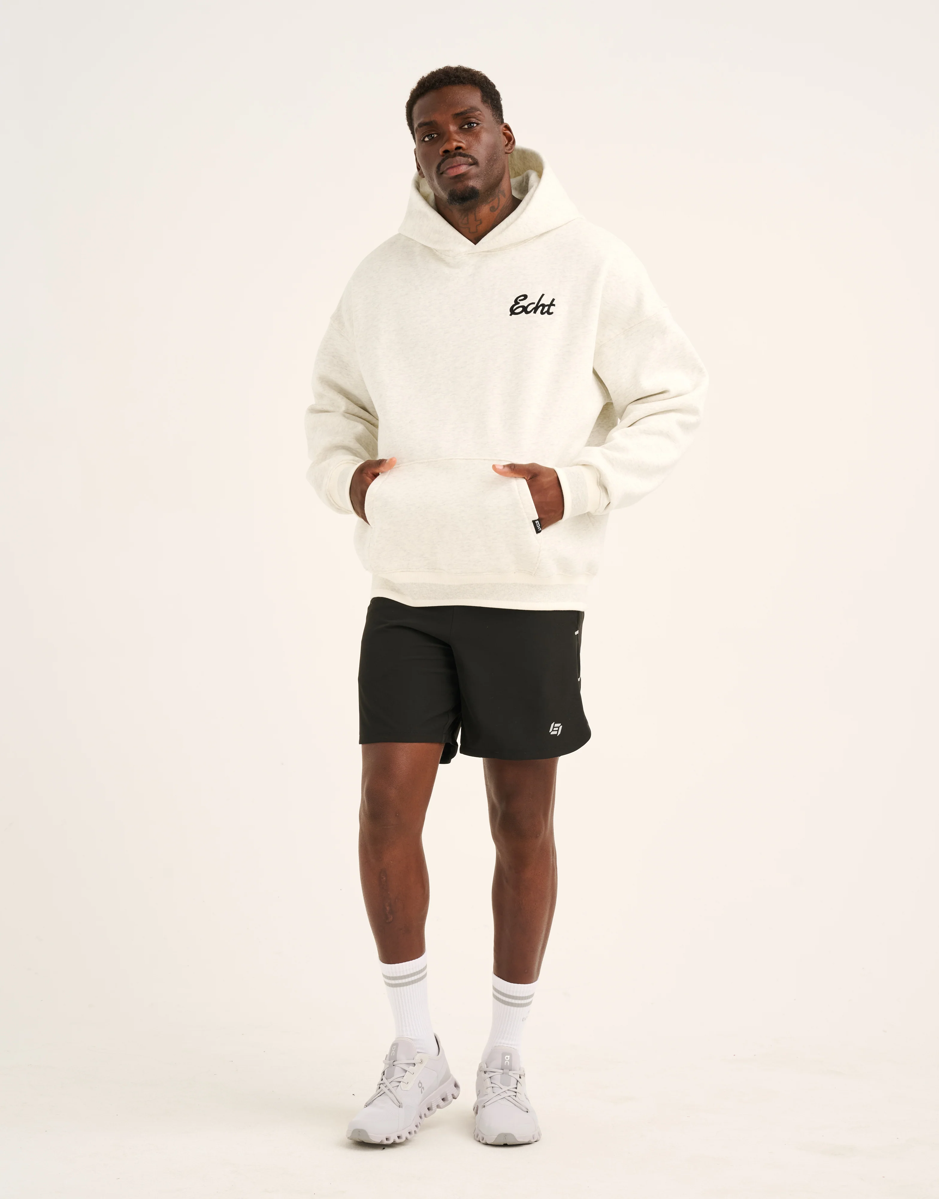 Script Hoodie - Heather Grey - Image 13