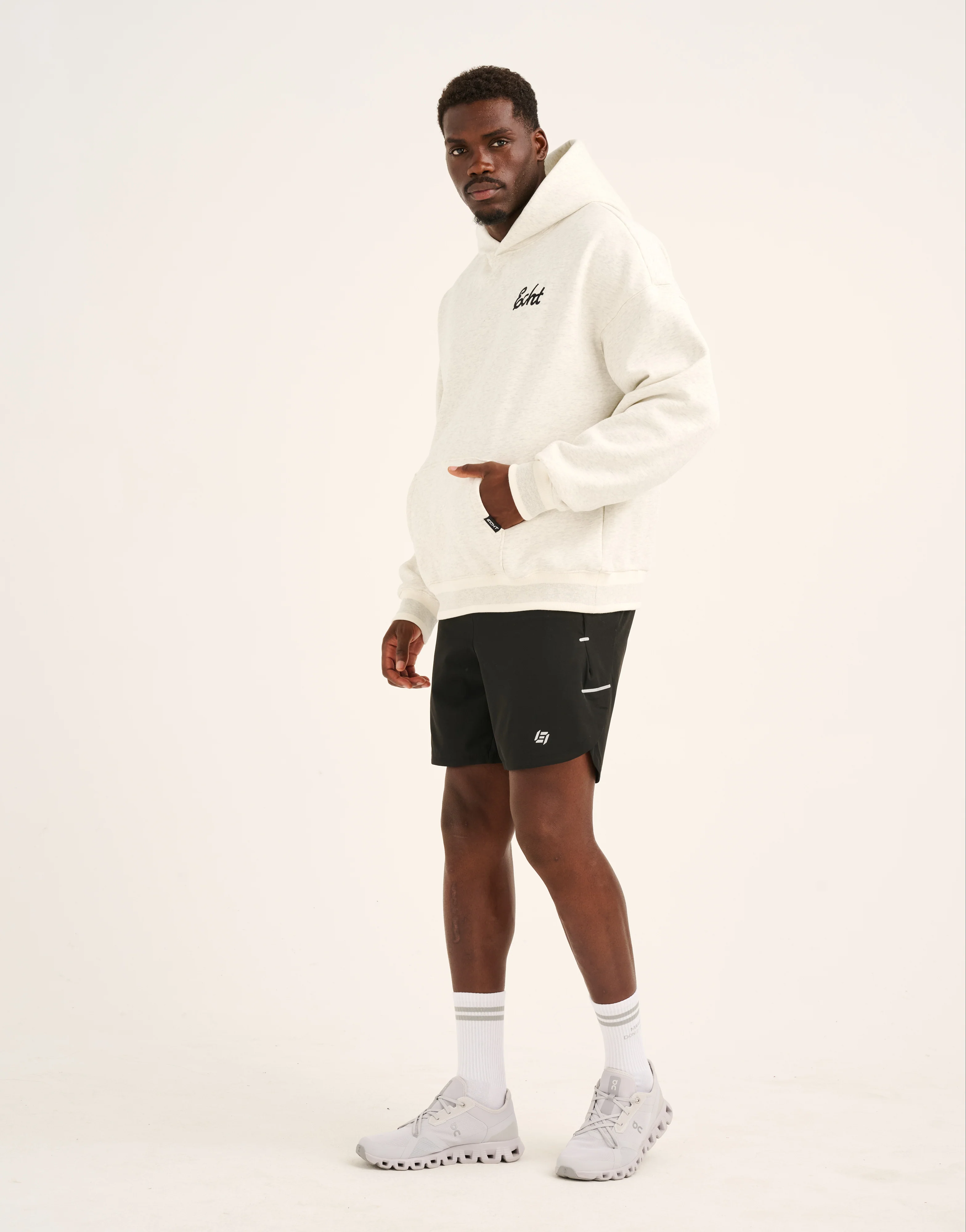 Script Hoodie - Heather Grey - Image 14