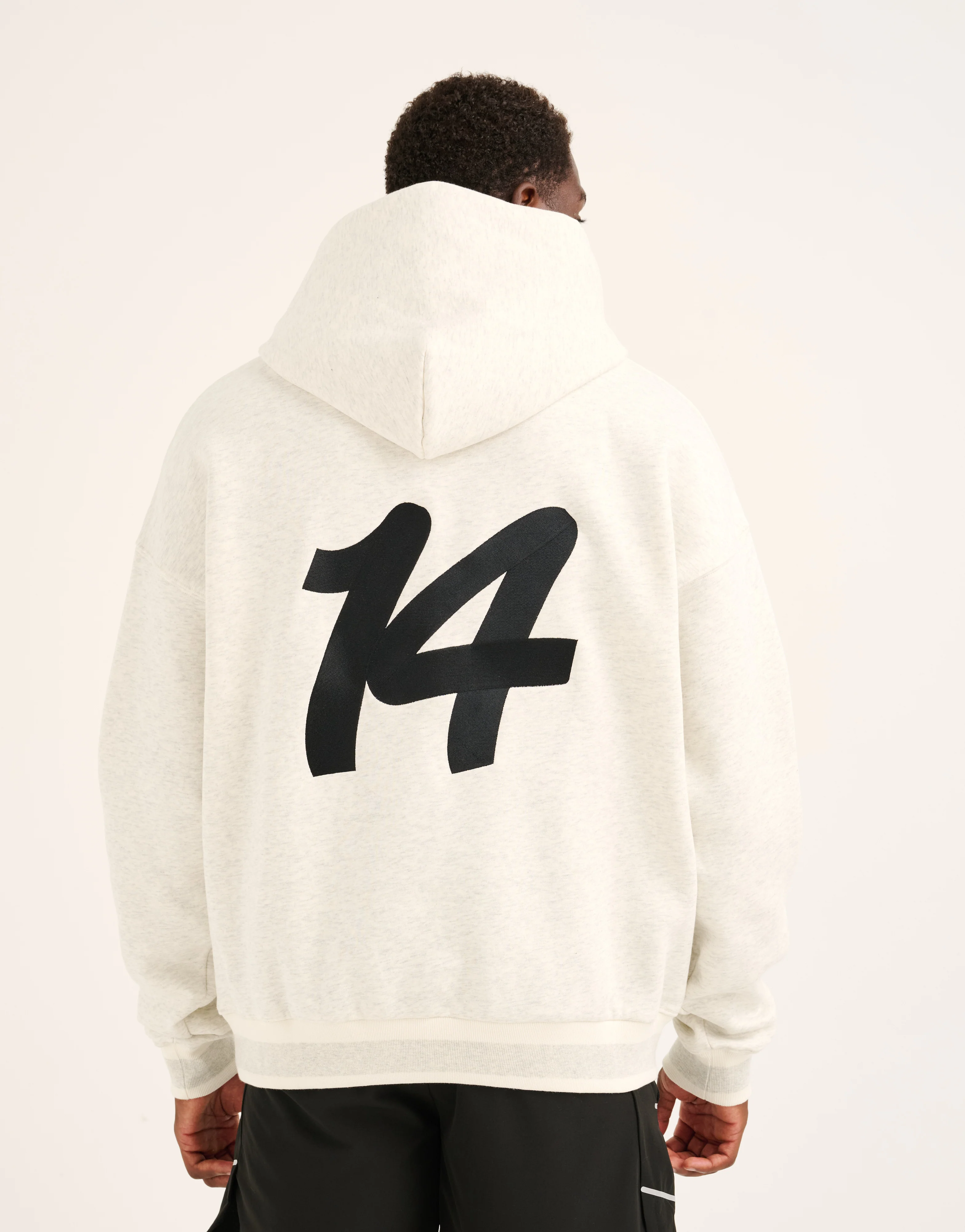 Script Hoodie - Heather Grey - Image 2