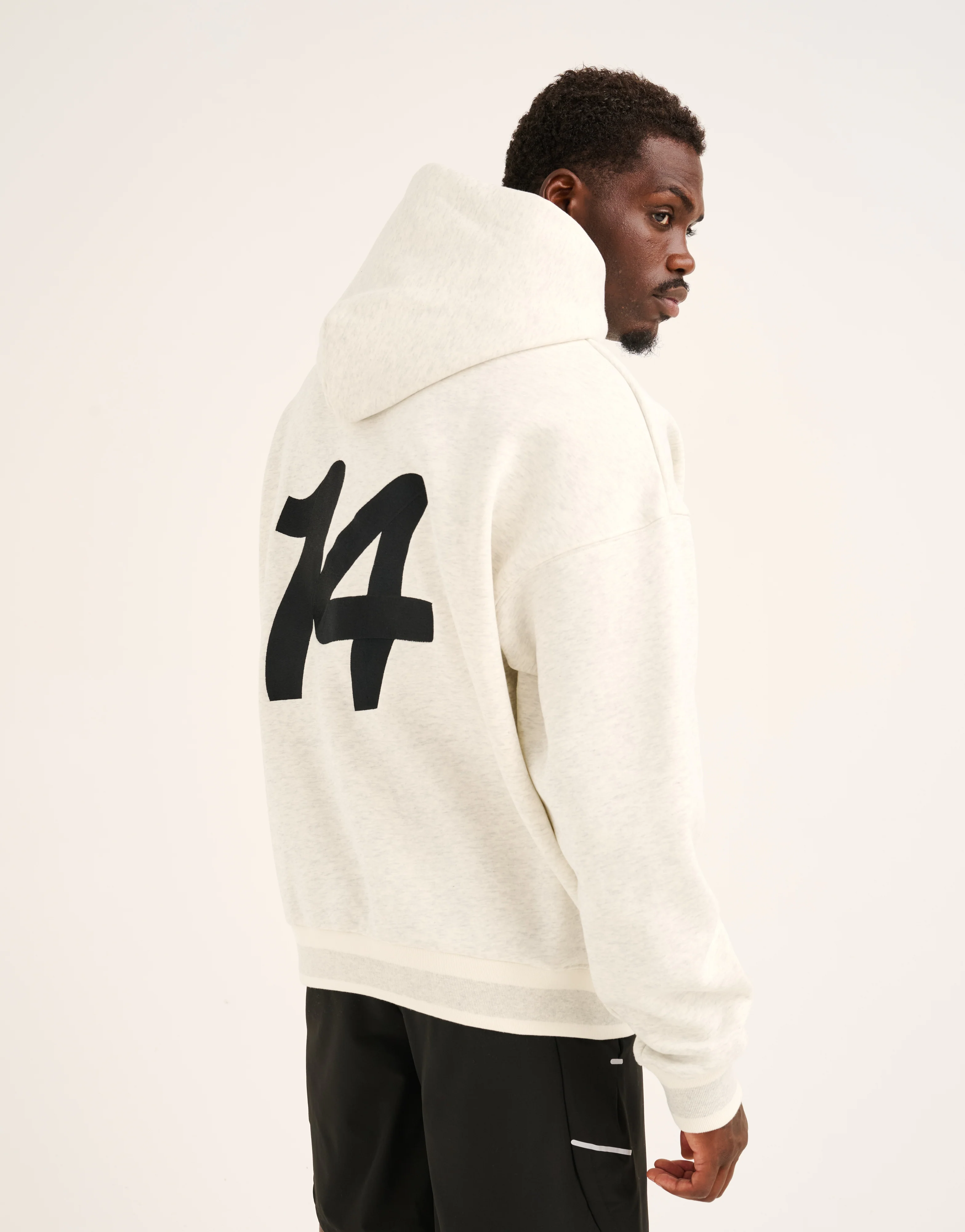 Script Hoodie - Heather Grey - Image 3