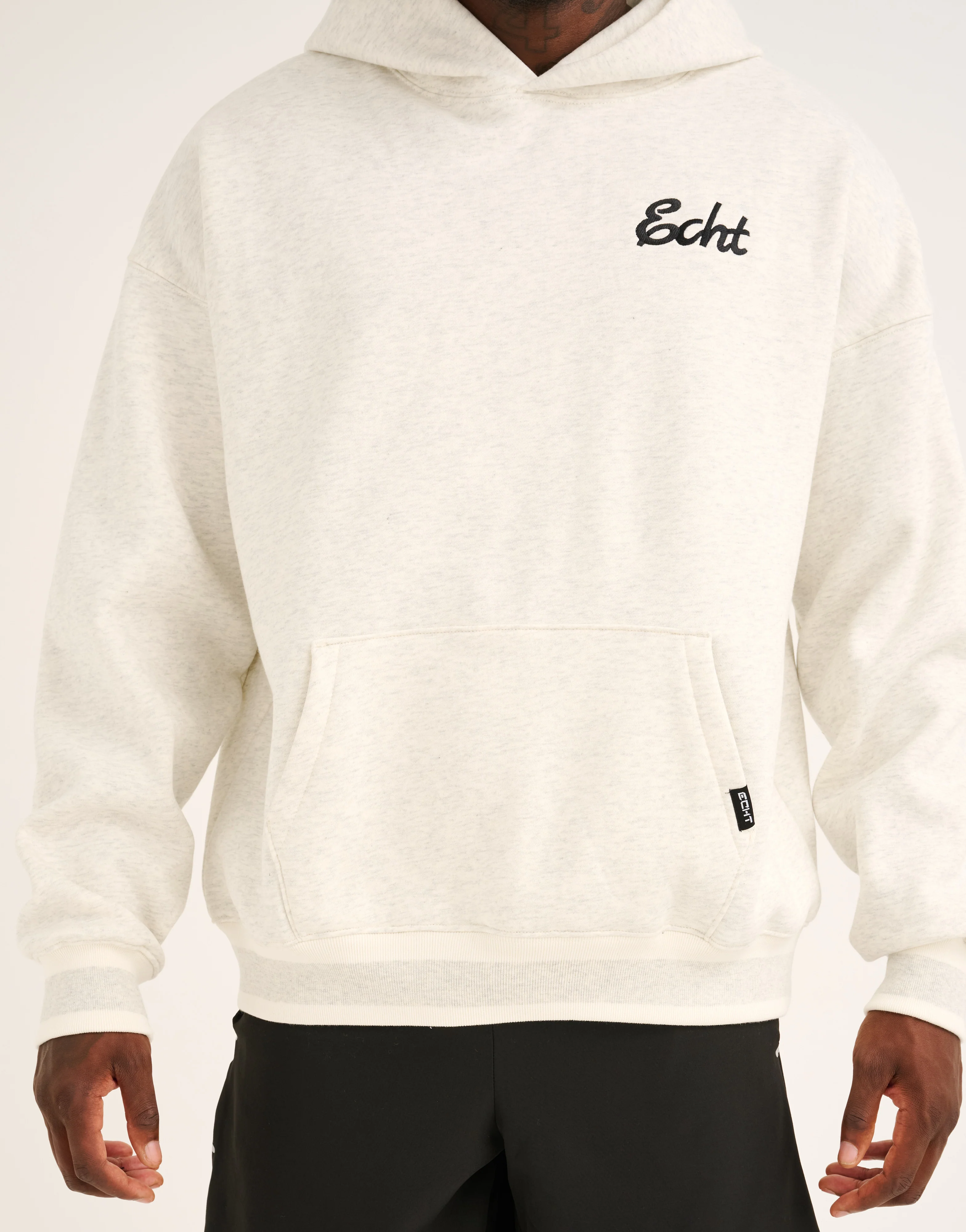 Script Hoodie - Heather Grey - Image 8