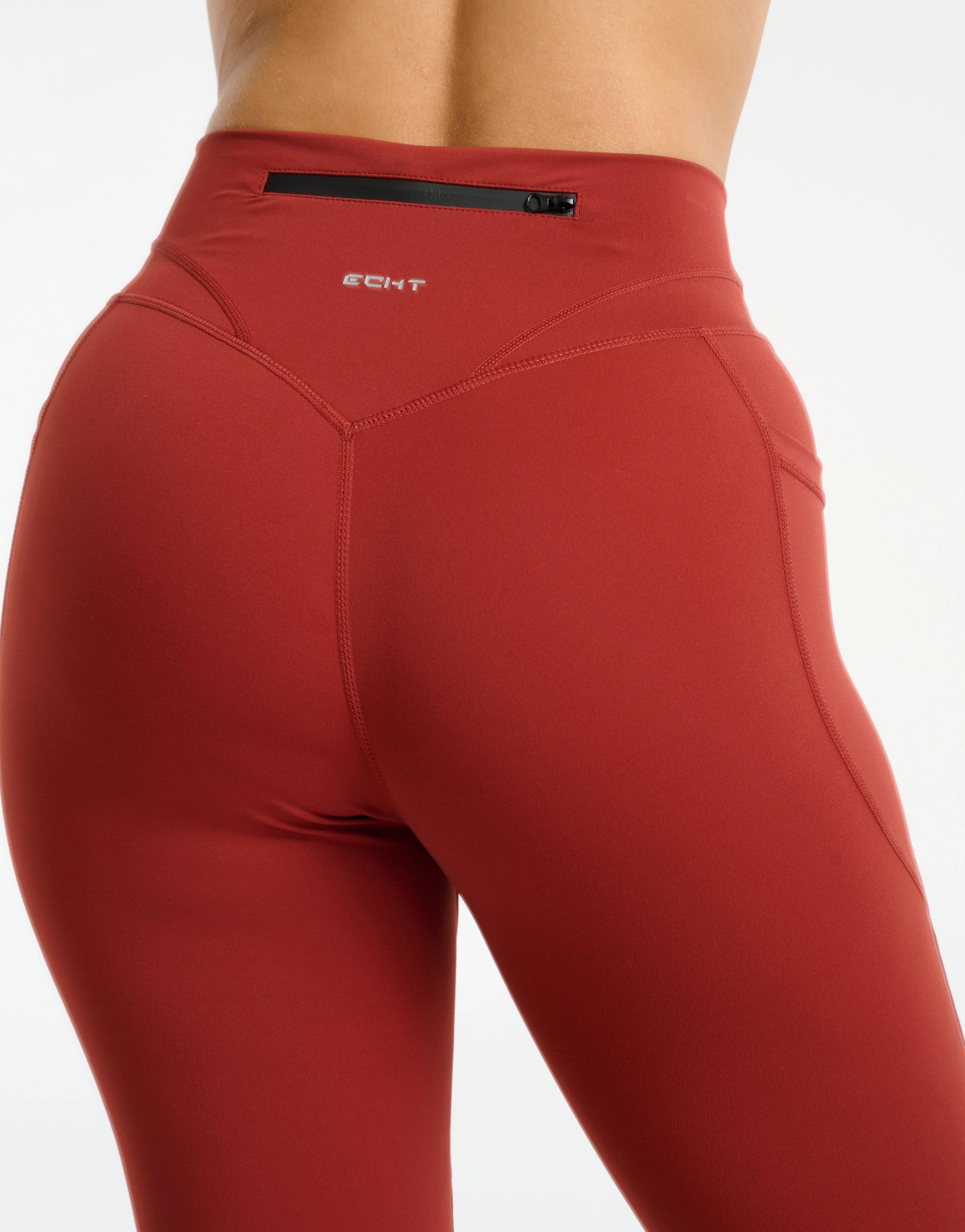 Sculpt Flare Pocket Leggings - Brown - Image 8