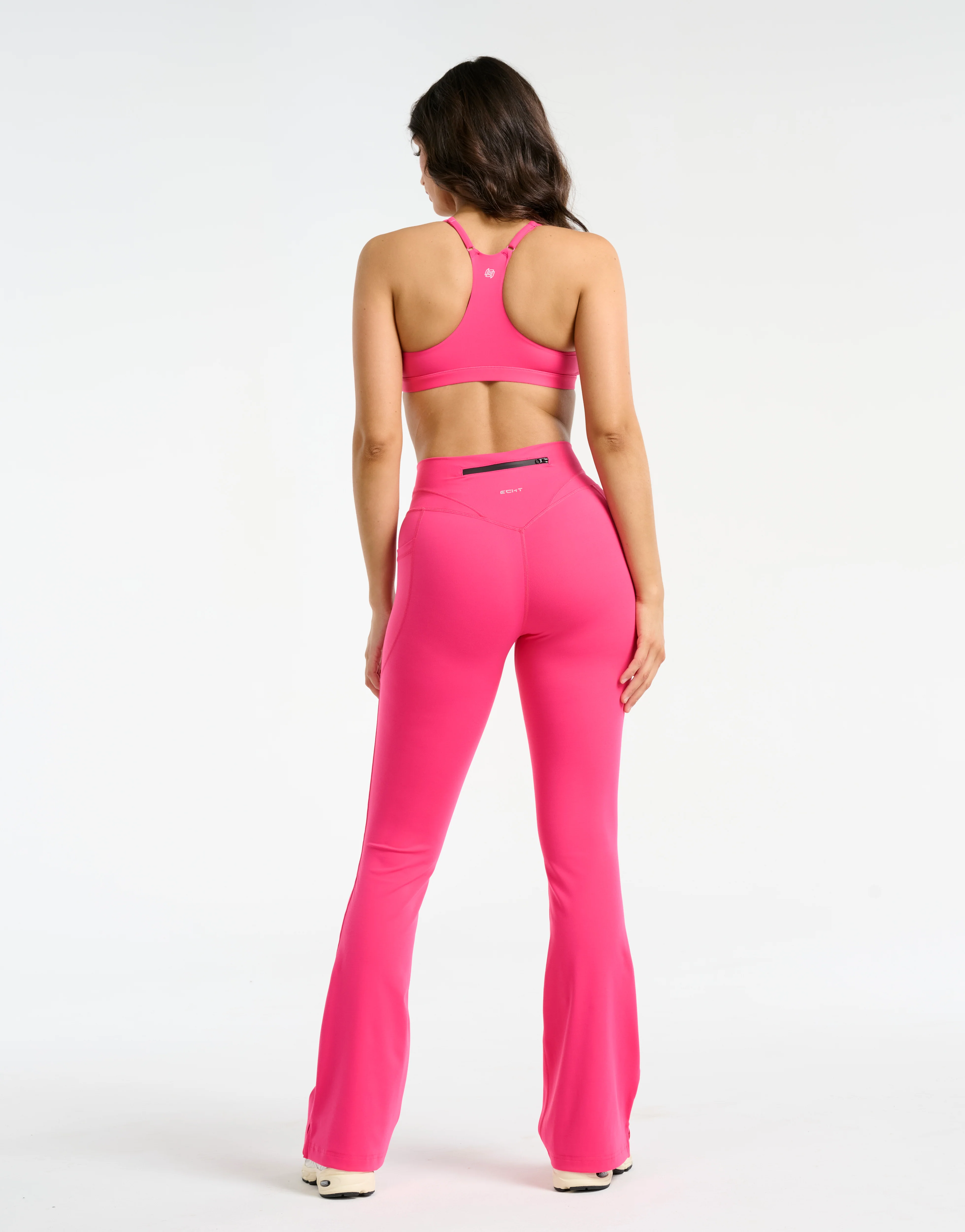 Sculpt Flare Pocket Leggings - Pink - Image 11