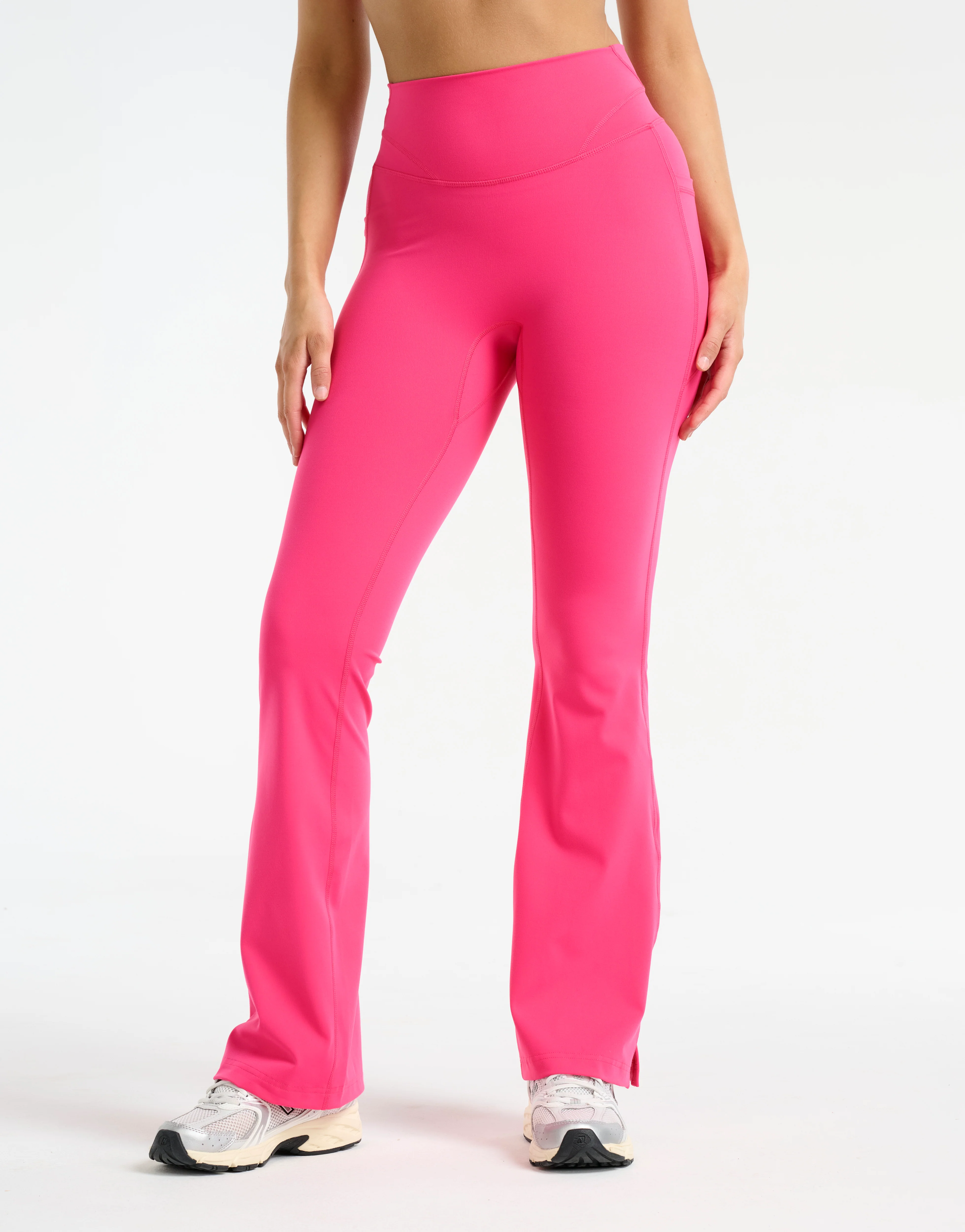 Sculpt Flare Pocket Leggings - Pink - Image 2