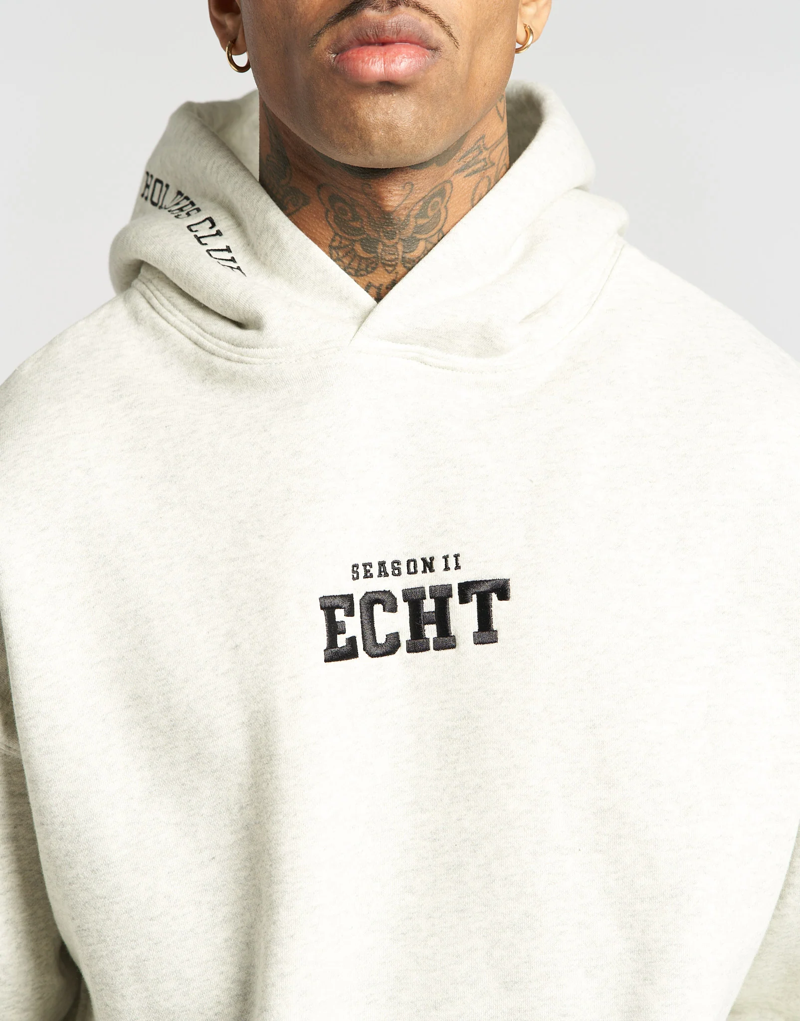 Season II Hoodie - Heather Grey Cream - Image 6
