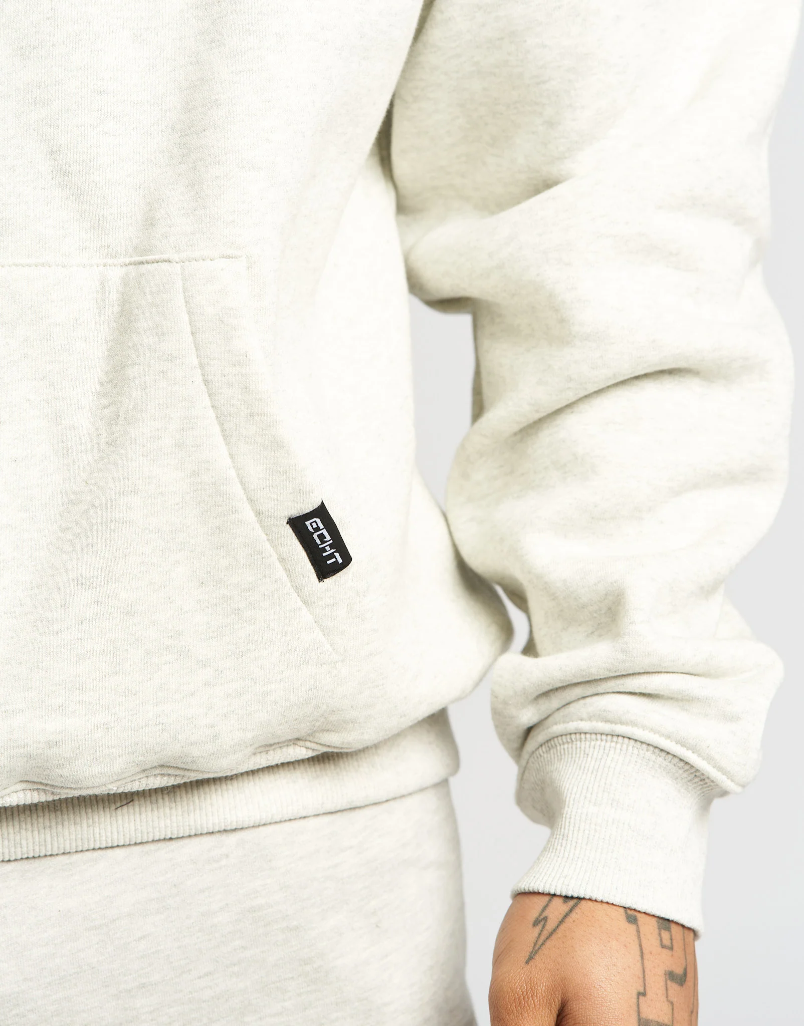 Season II Hoodie - Heather Grey Cream - Image 7