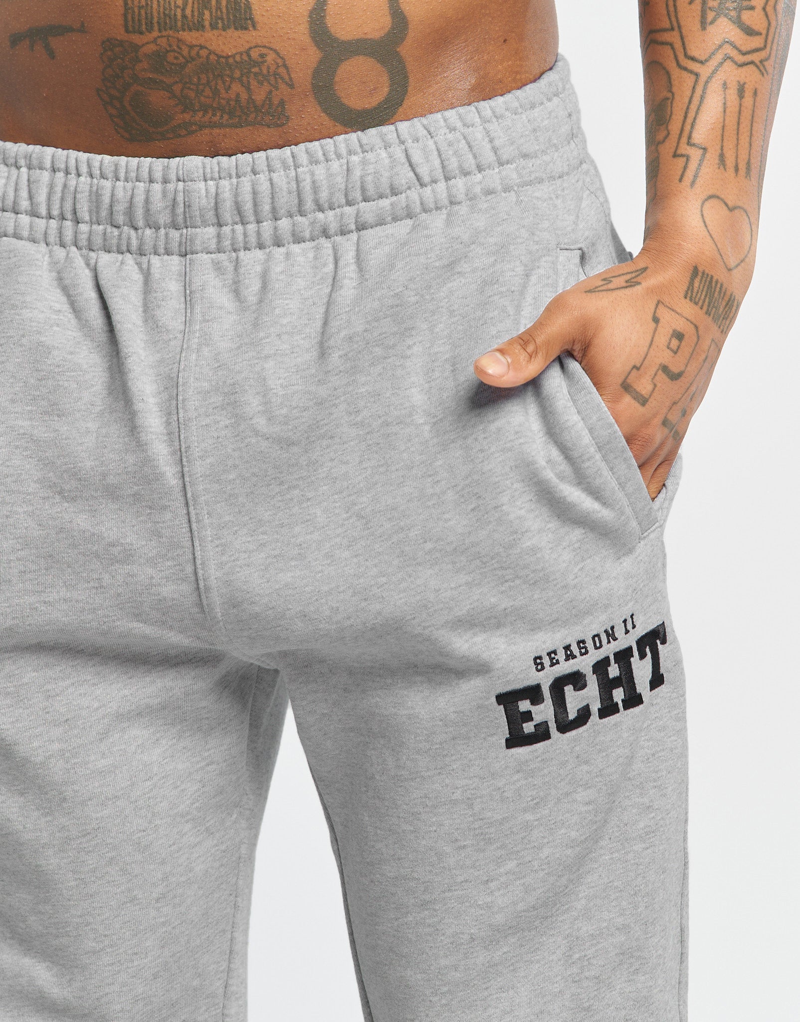 Season II Joggers - Heather Light Grey - Image 3