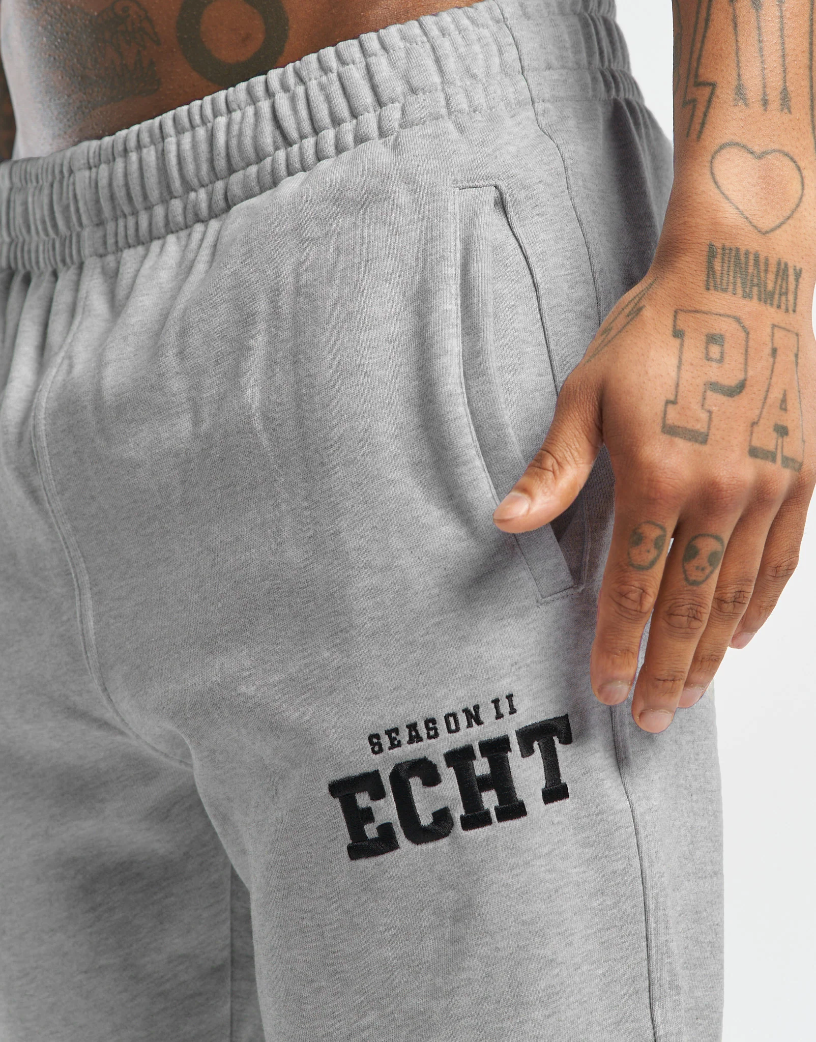 Season II Joggers - Heather Light Grey - Image 5