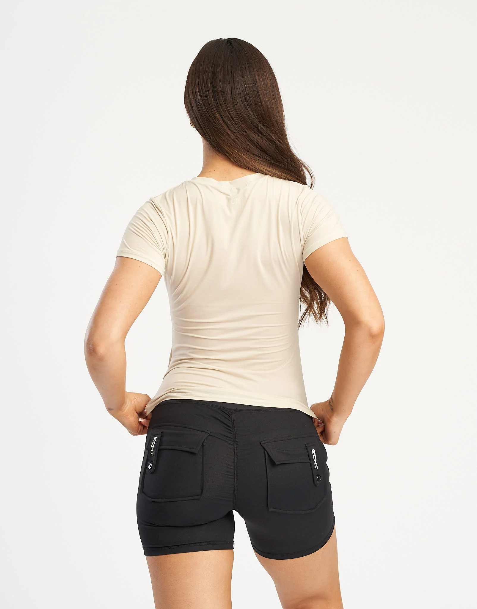 Shape Smoothing Tee - Oatmeal - Image 2