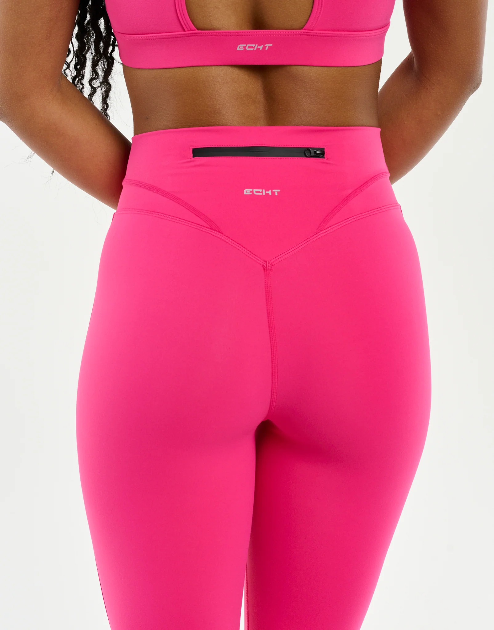 SmoothForm Flare Leggings - Bright Pink - Image 4