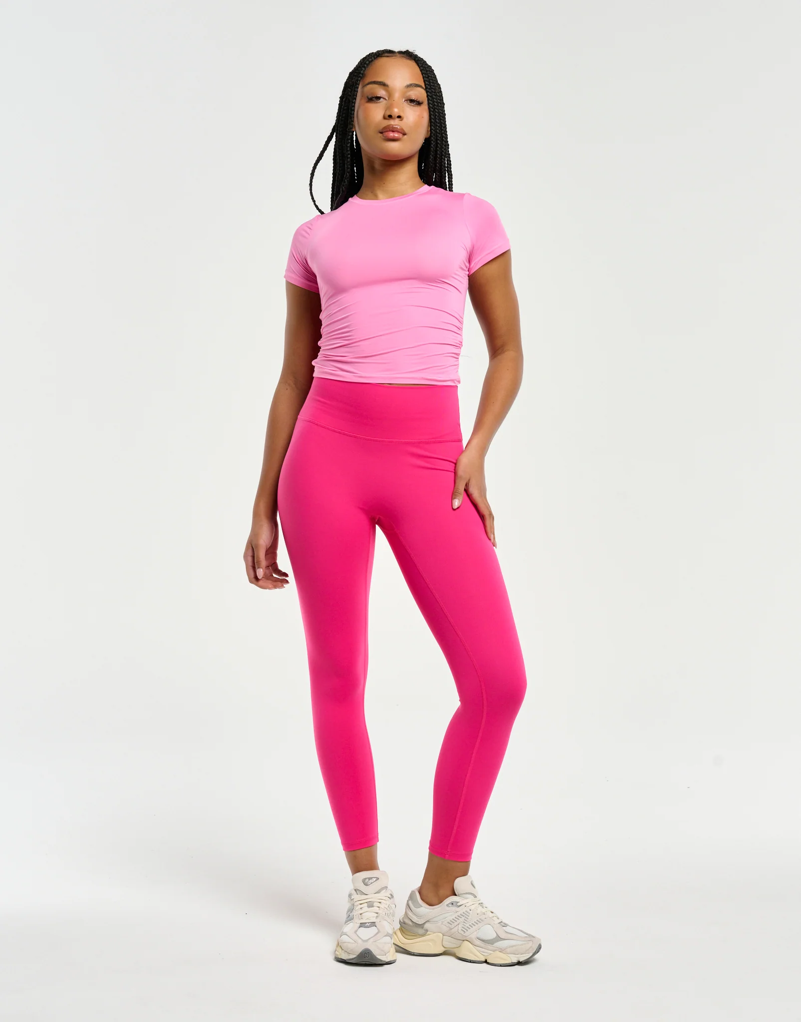 SmoothForm Ruched Sculpt Top - Bright Pink - Image 3