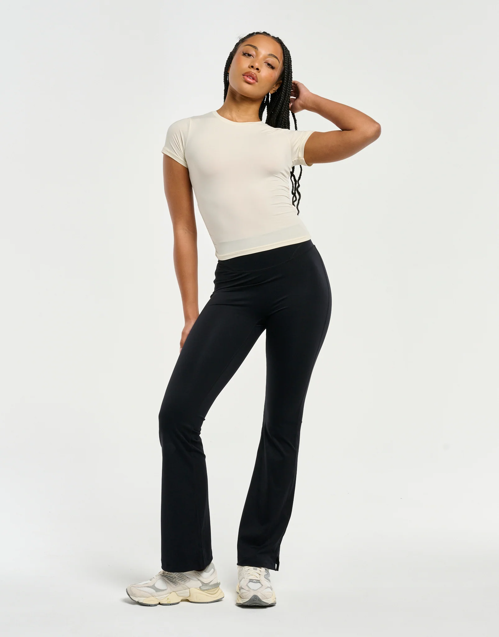 SmoothForm Ruched Sculpt Top - Taupe - Image 4