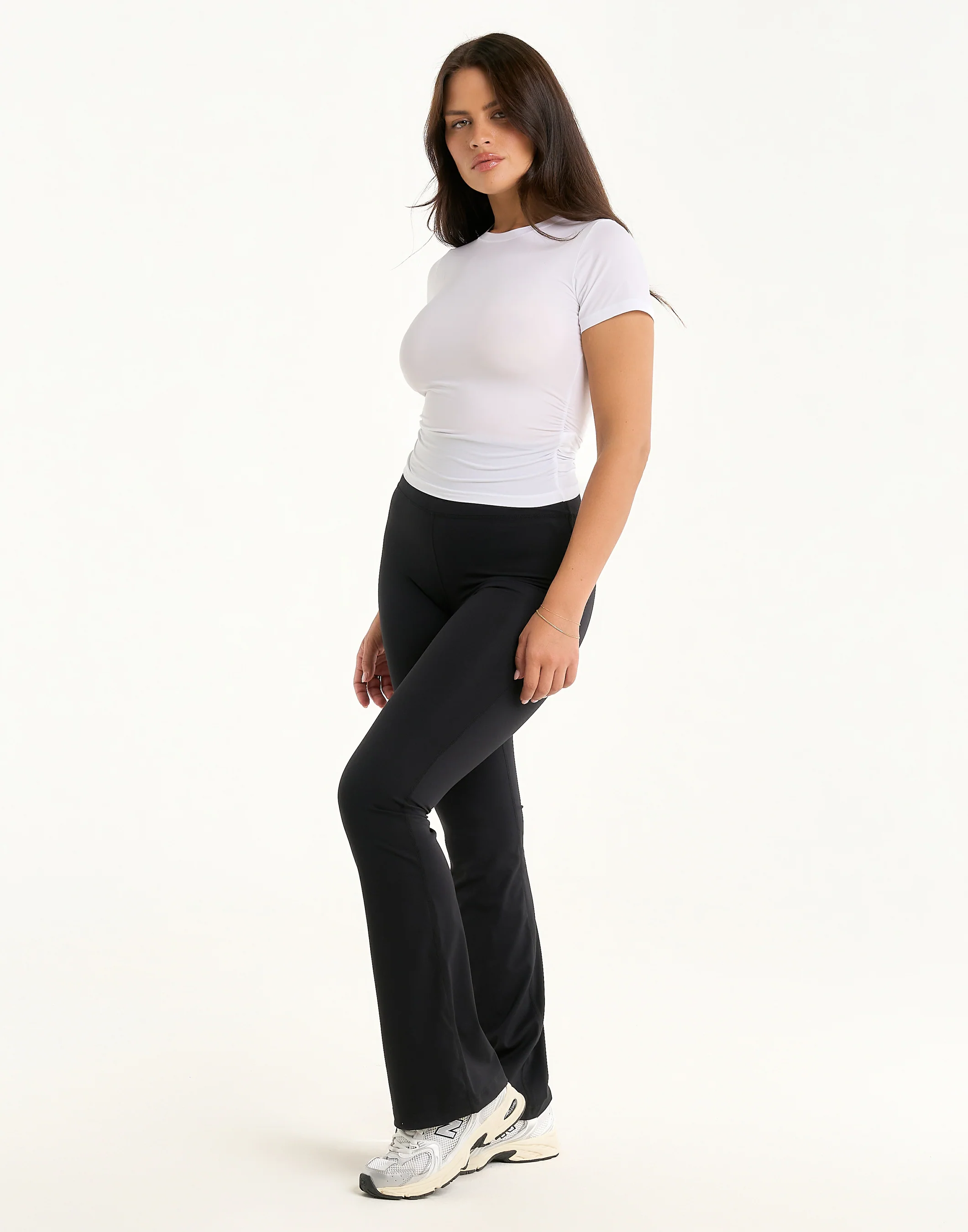 SmoothForm Ruched Sculpt Top - White - Image 6