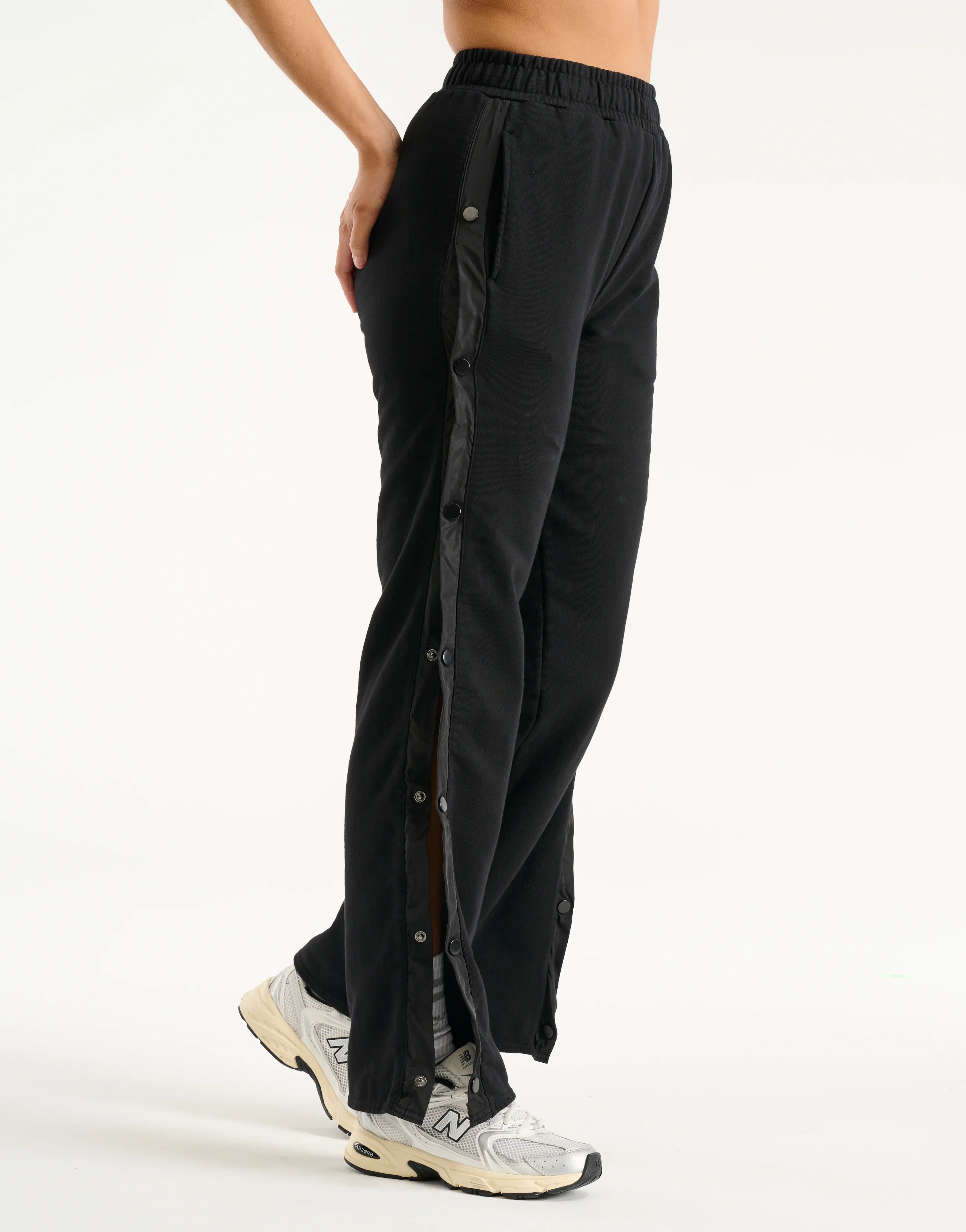 Snap Sweatpants - Black - Image 11