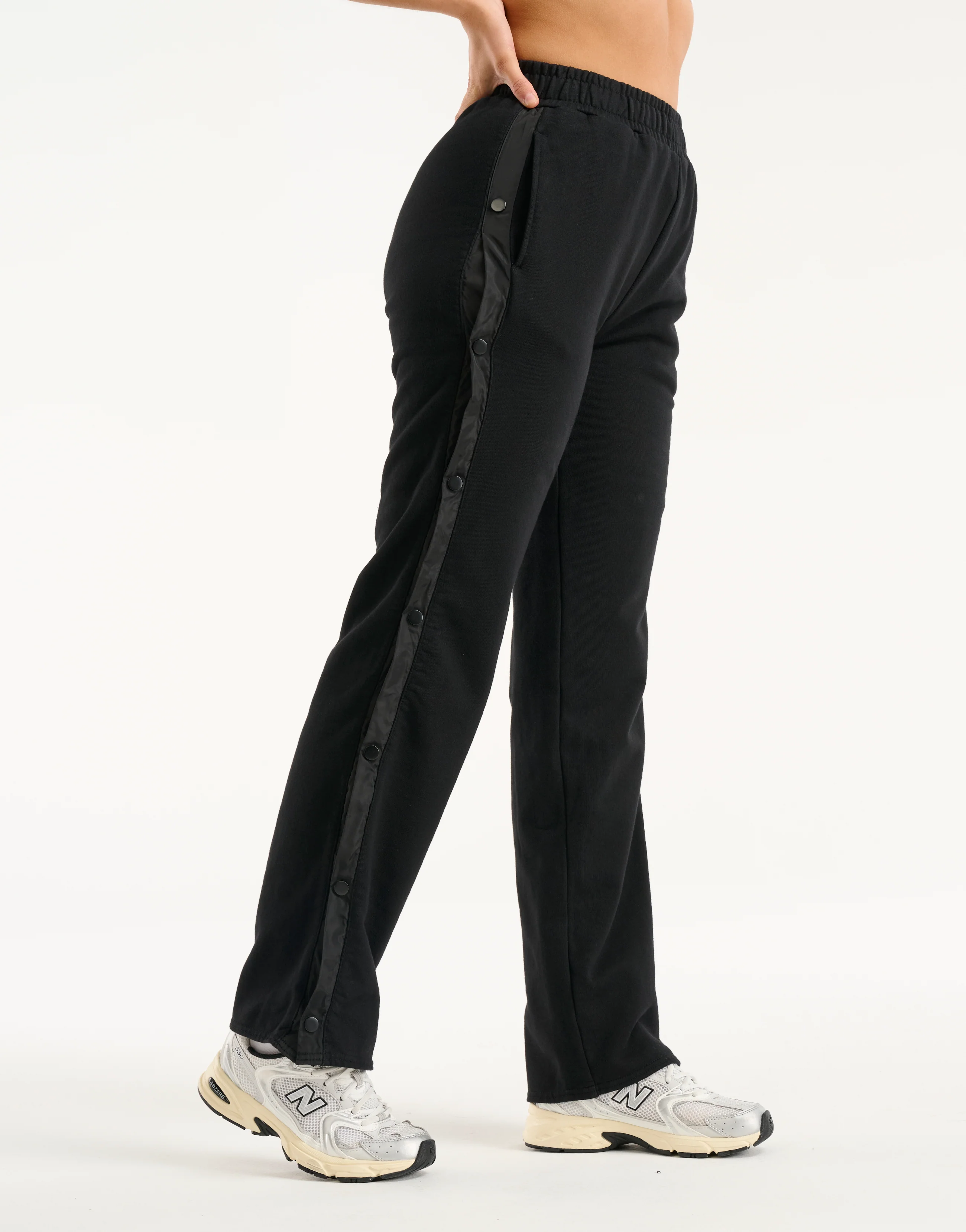 Snap Sweatpants - Black - Image 6