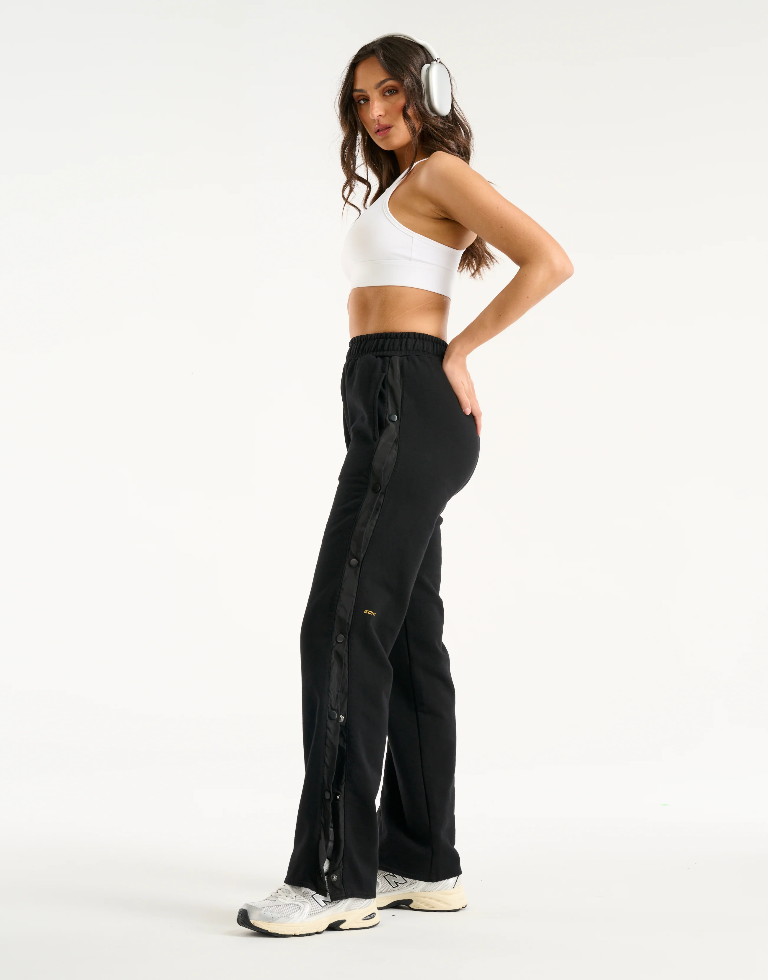 Snap Sweatpants - Black - Image 9