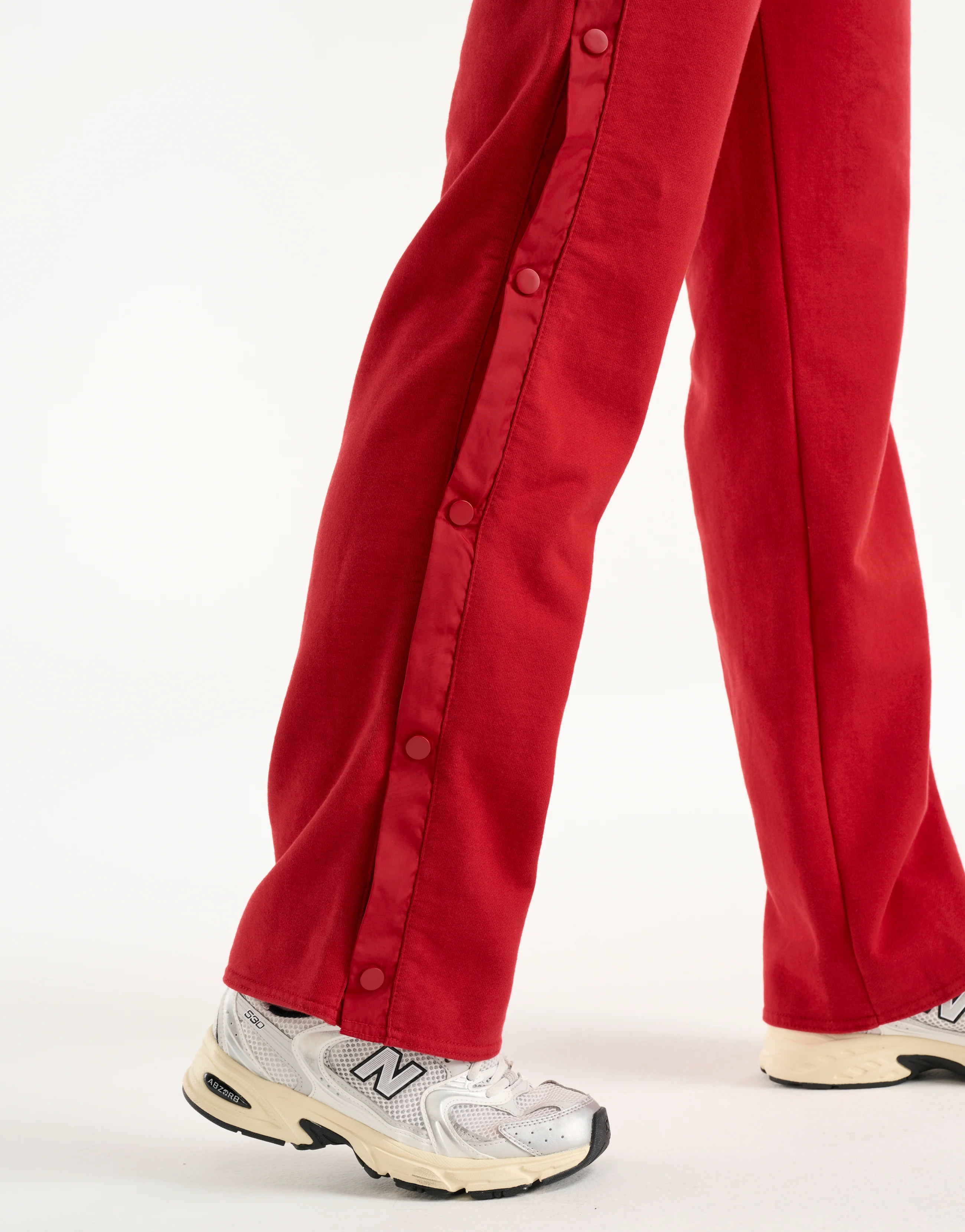 Snap Sweatpants - Red - Image 7