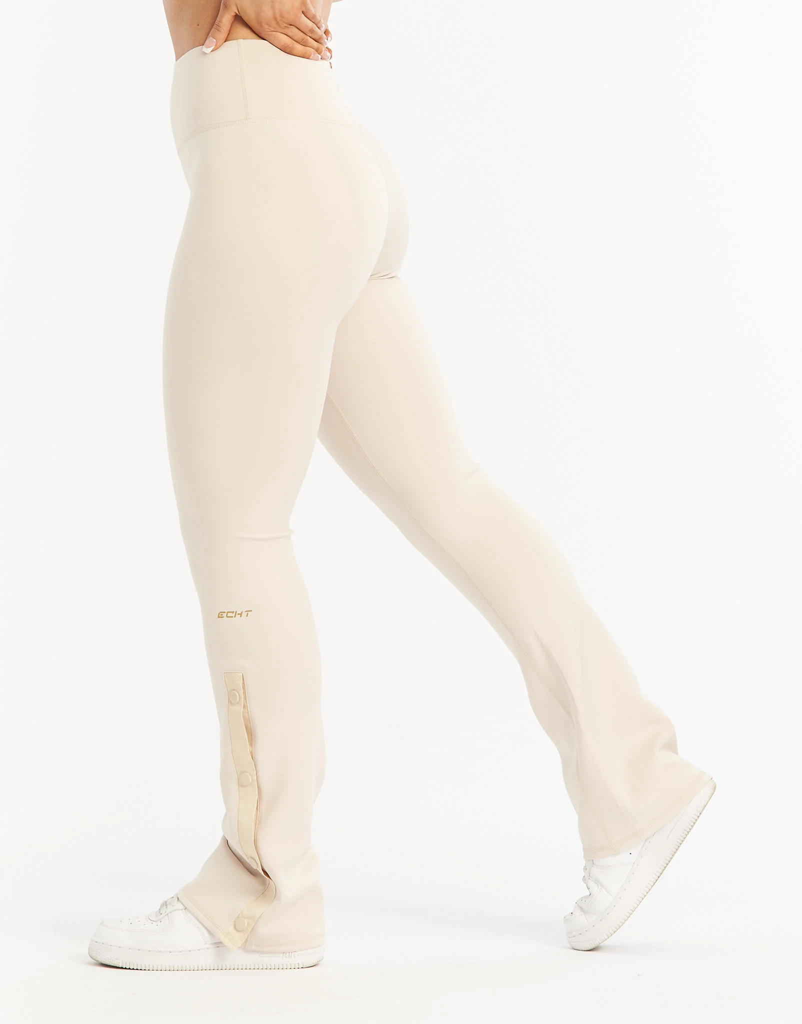 Split Flare Pants - Oatmeal - Image 12