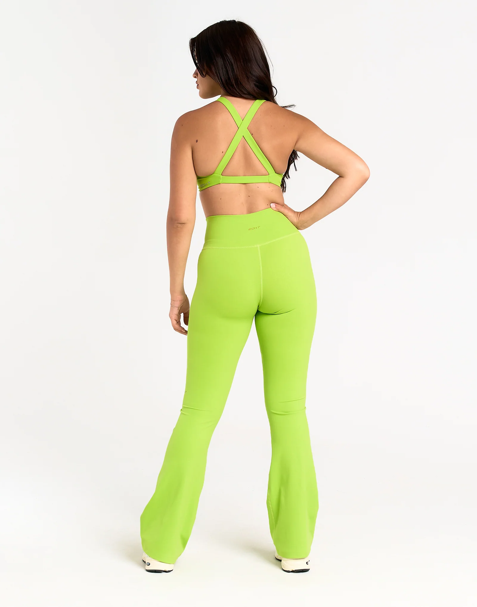 Storm Flare Leggings V2 - Green - Image 7