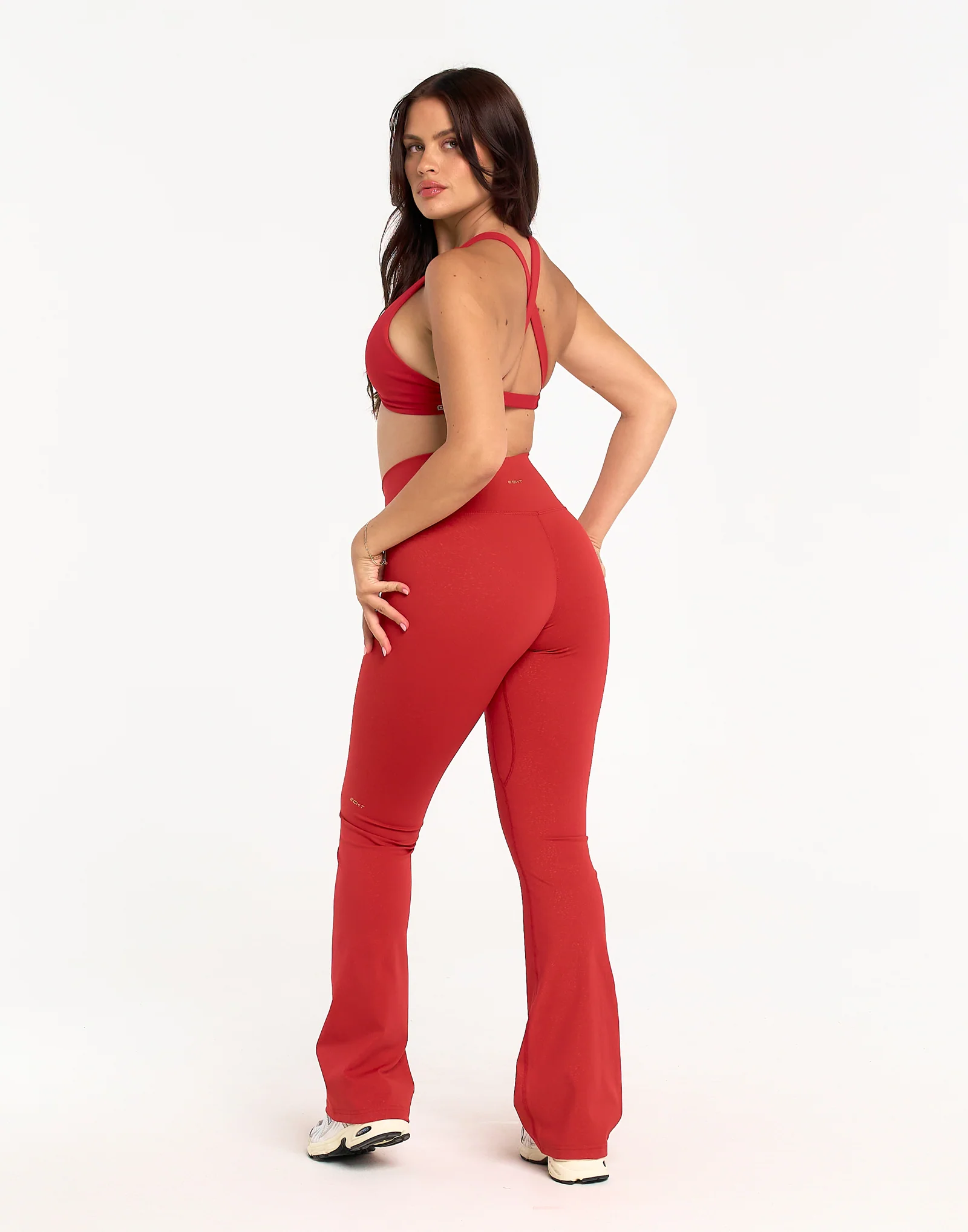 Storm Flare Leggings V2 - Red - Image 5
