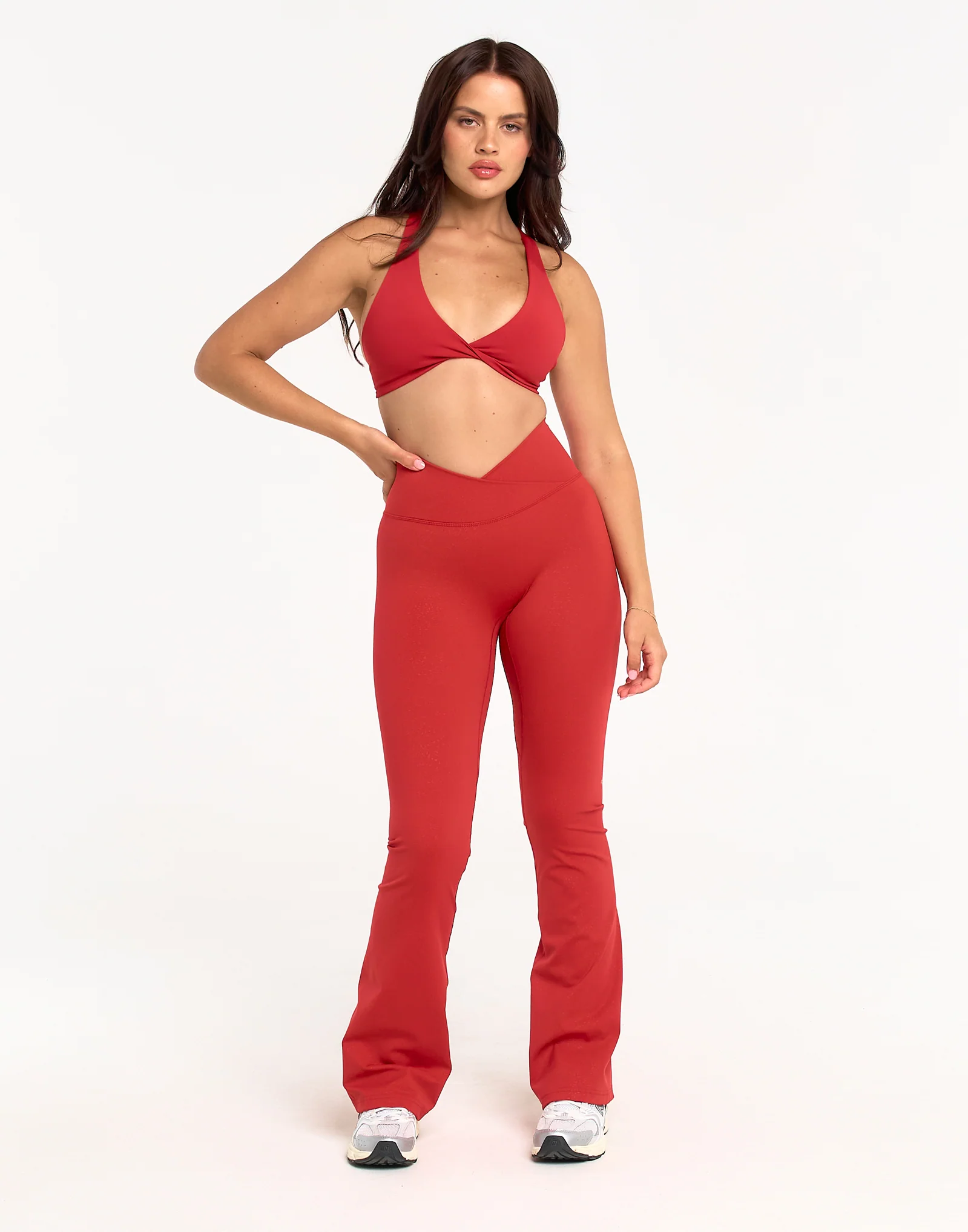 Storm Flare Leggings V2 - Red - Image 7