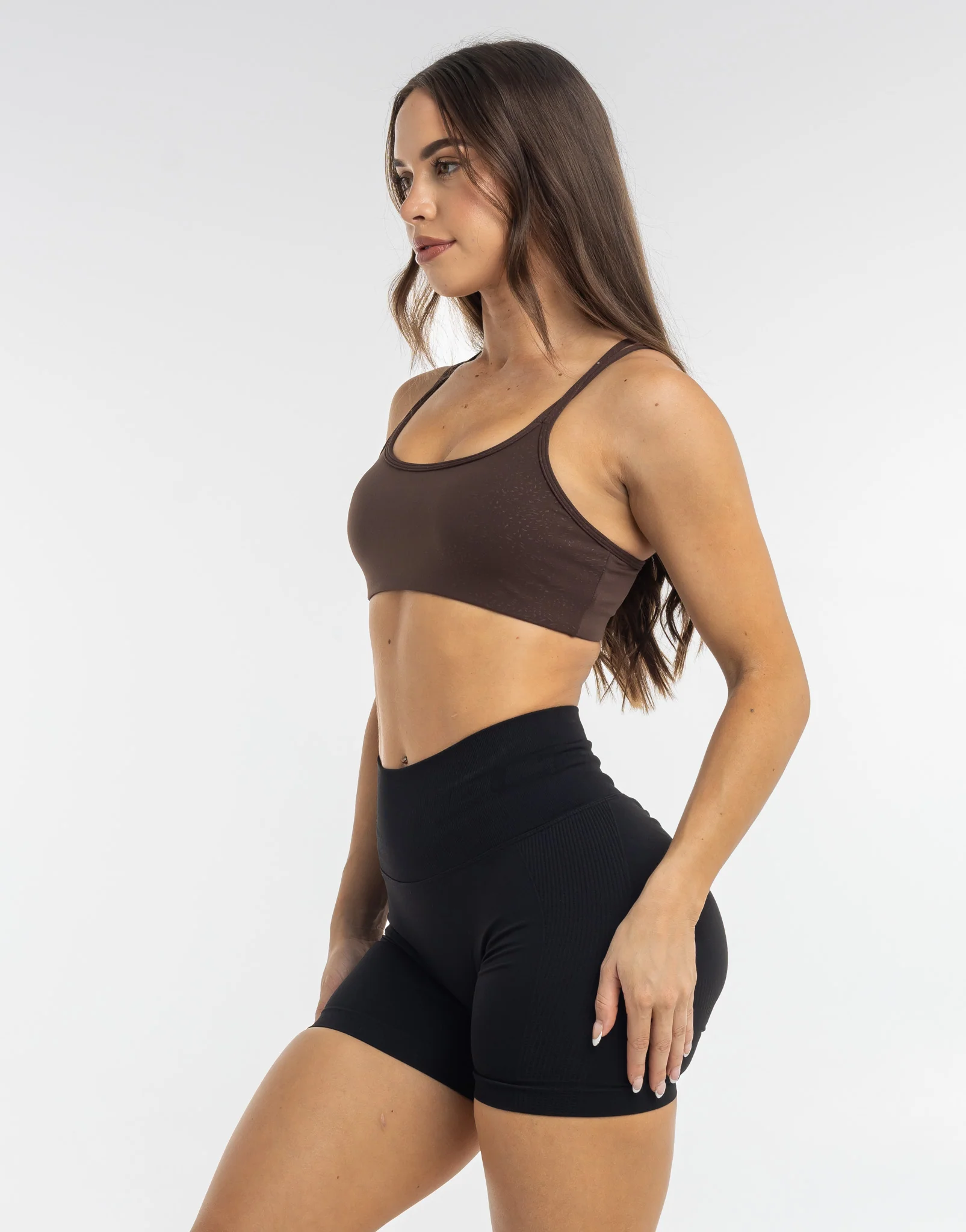 Storm Sports Bra - Fudge Brown - Image 12