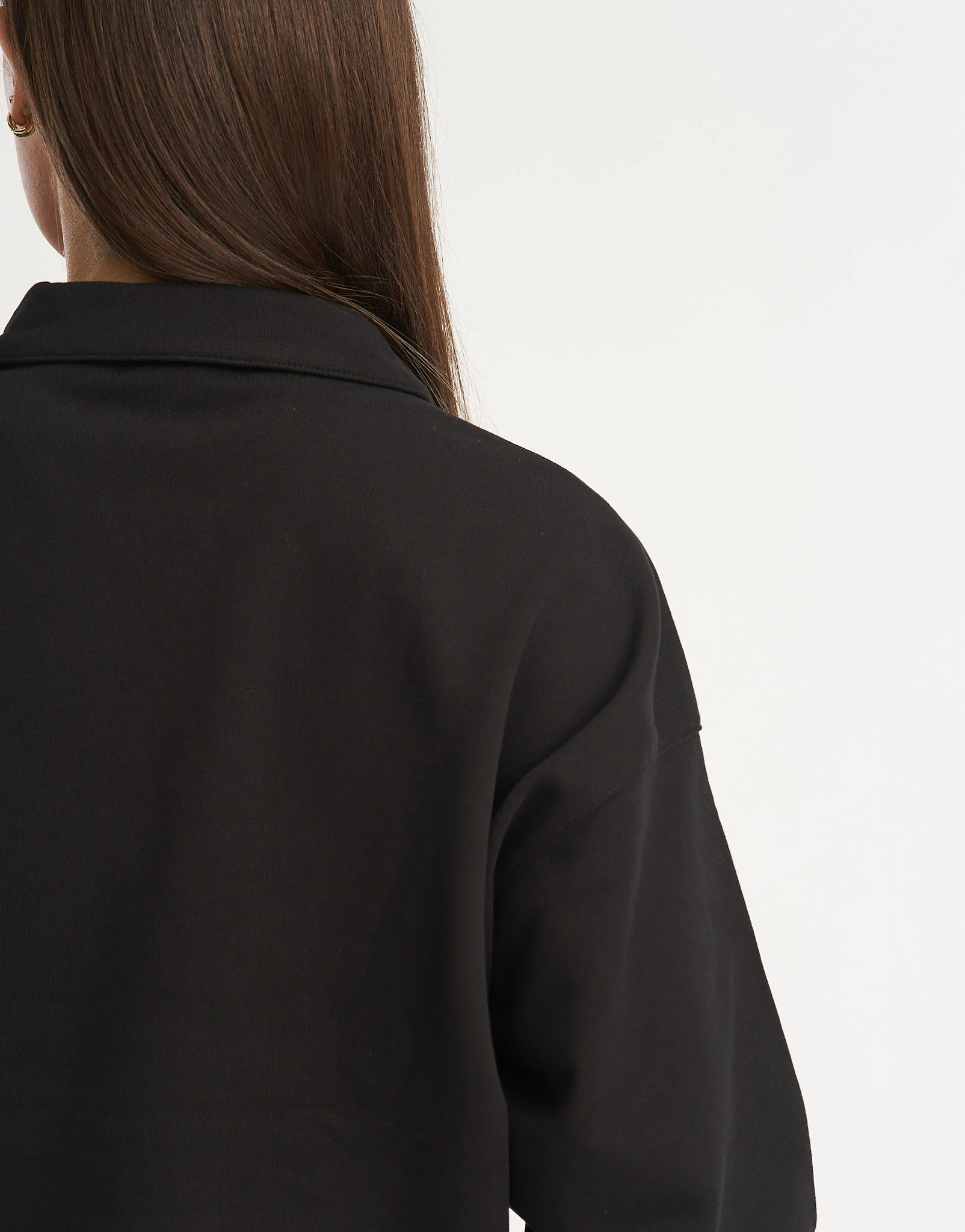 Tennis Polo Pullover - Black - Image 4