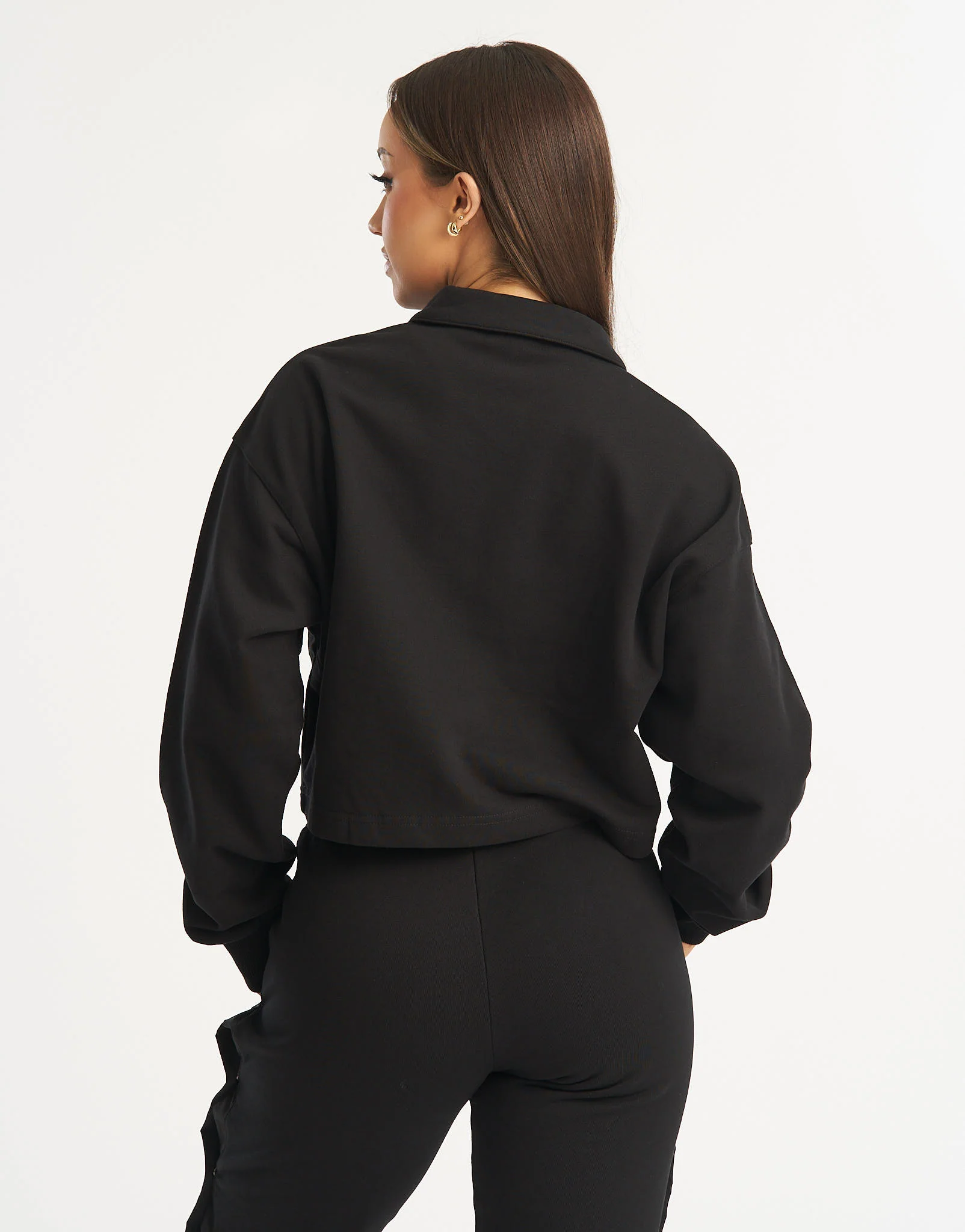 Tennis Polo Pullover - Black - Image 8