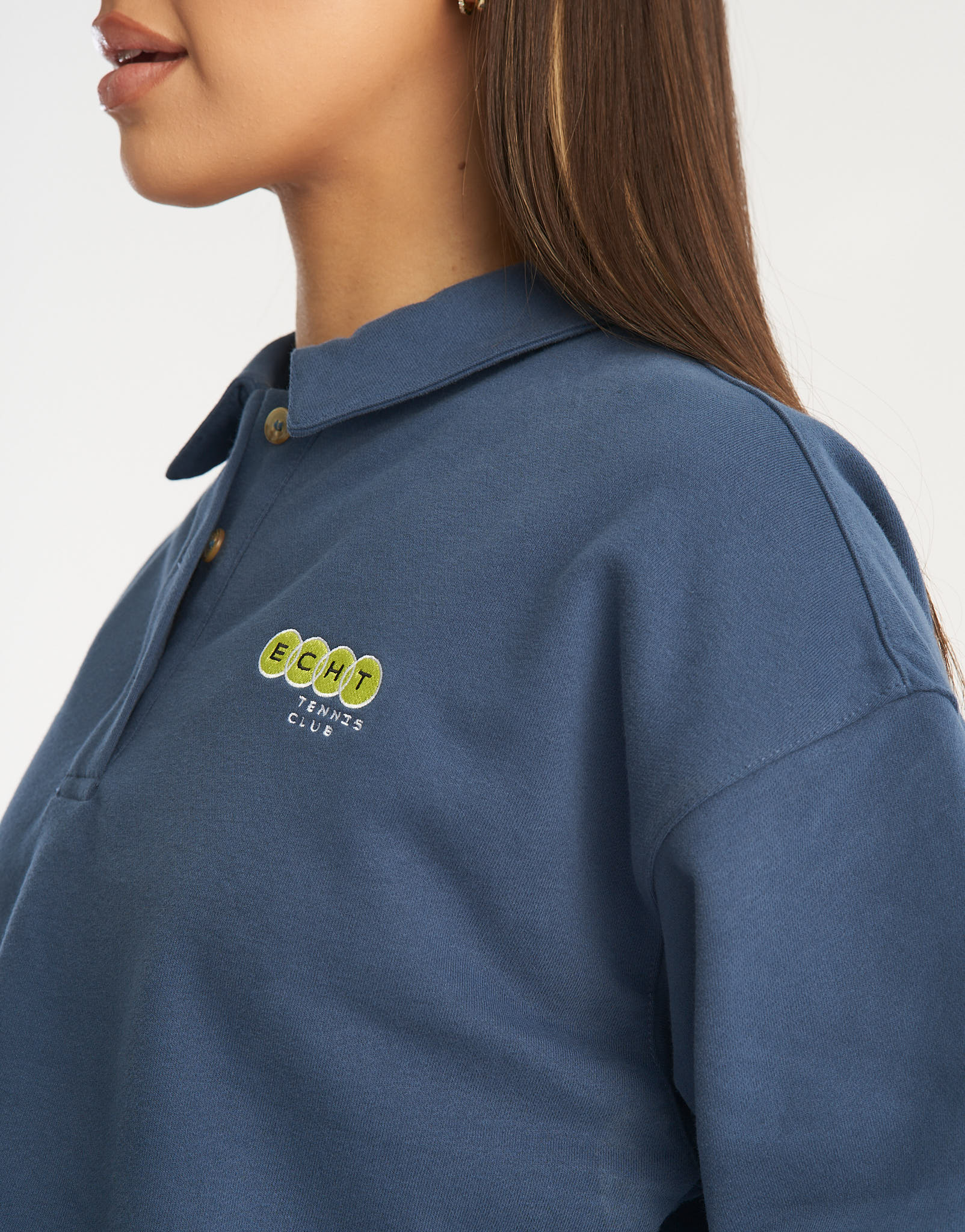 Tennis Polo Pullover - Blue - Image 6